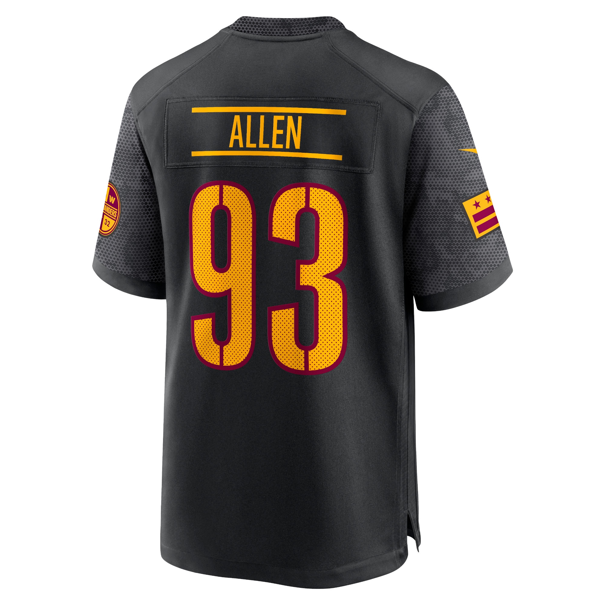 Washington Commanders Jonathan Allen Black Alternate Game Player NFL Jersey Men's