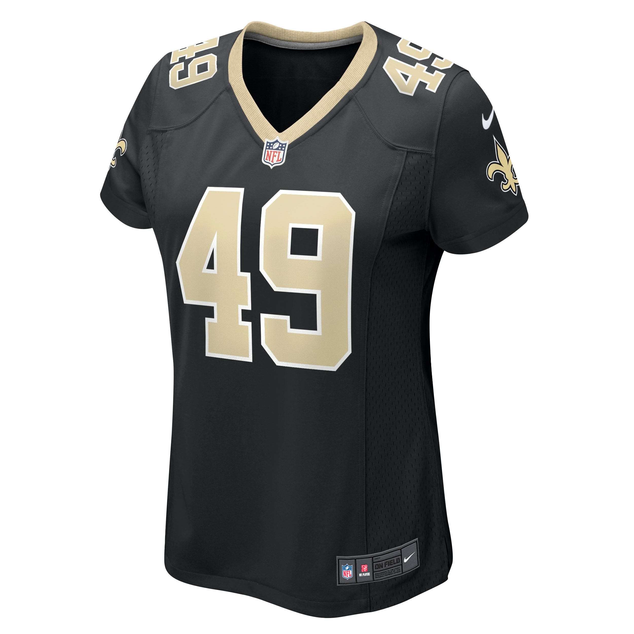 New Orleans Saints Zach Wood Black Game NFL Jersey Women's