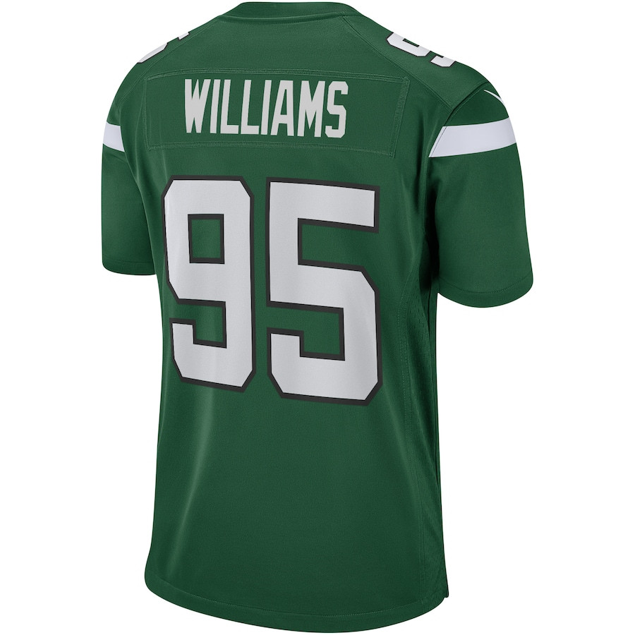 Quinnen Williams 95 New York Jets Game Gotham Green NFL Jersey Men's