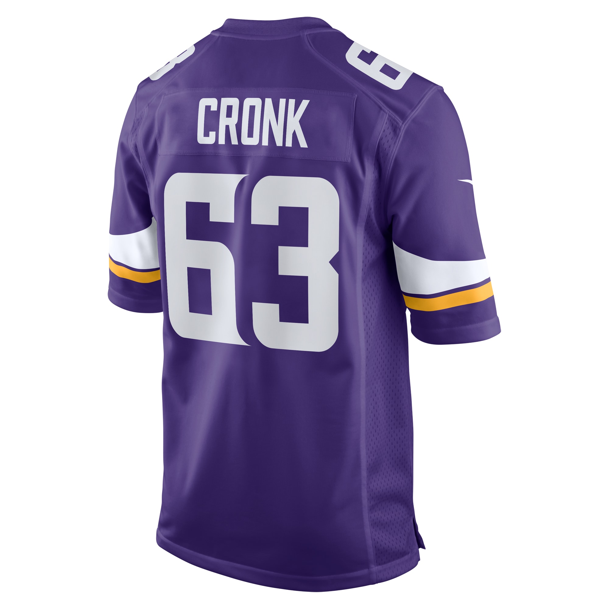 Minnesota Vikings Coy Cronk Purple Team Game NFL Jersey Men's