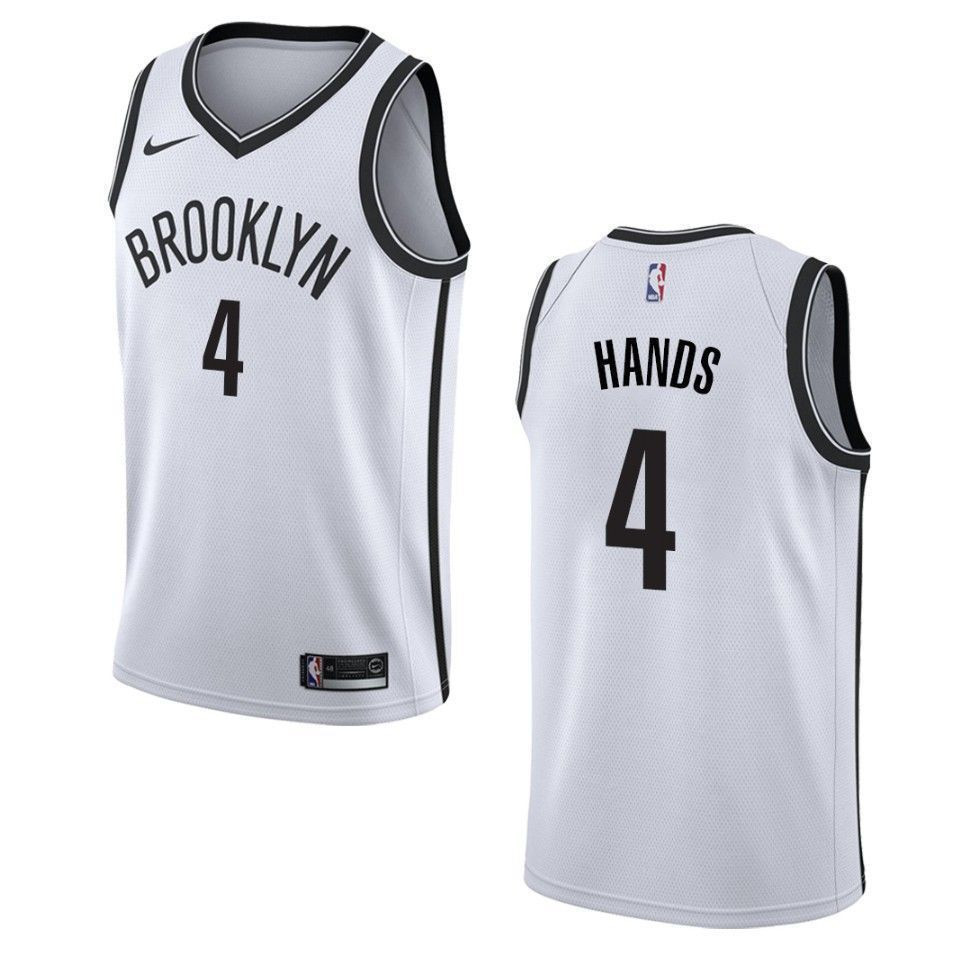 Brooklyn Nets 4 Jaylen Hands Association Swingman White NBA Jersey Men's