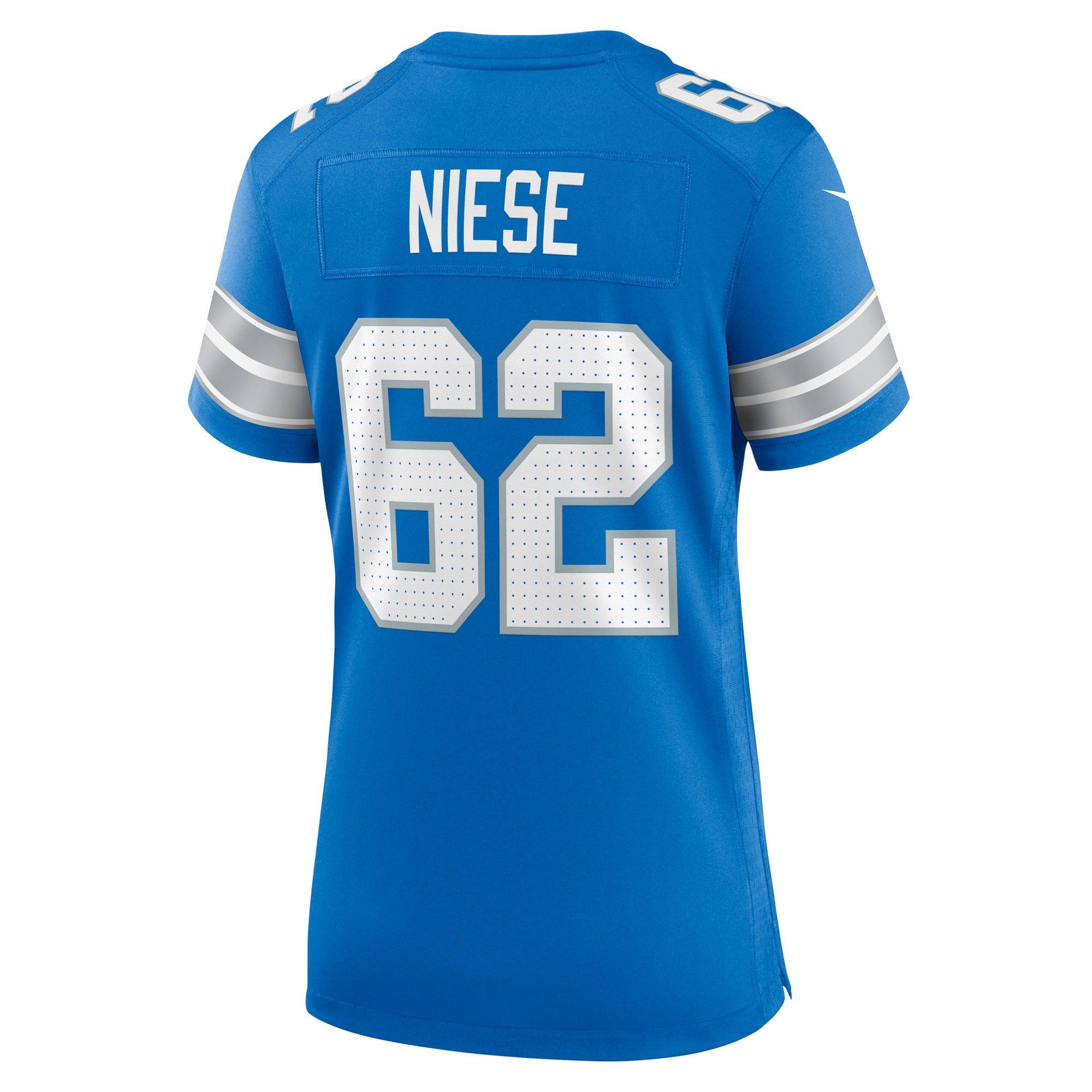 Detroit Lions Michael Niese Blue Team Game NFL Jersey Women's