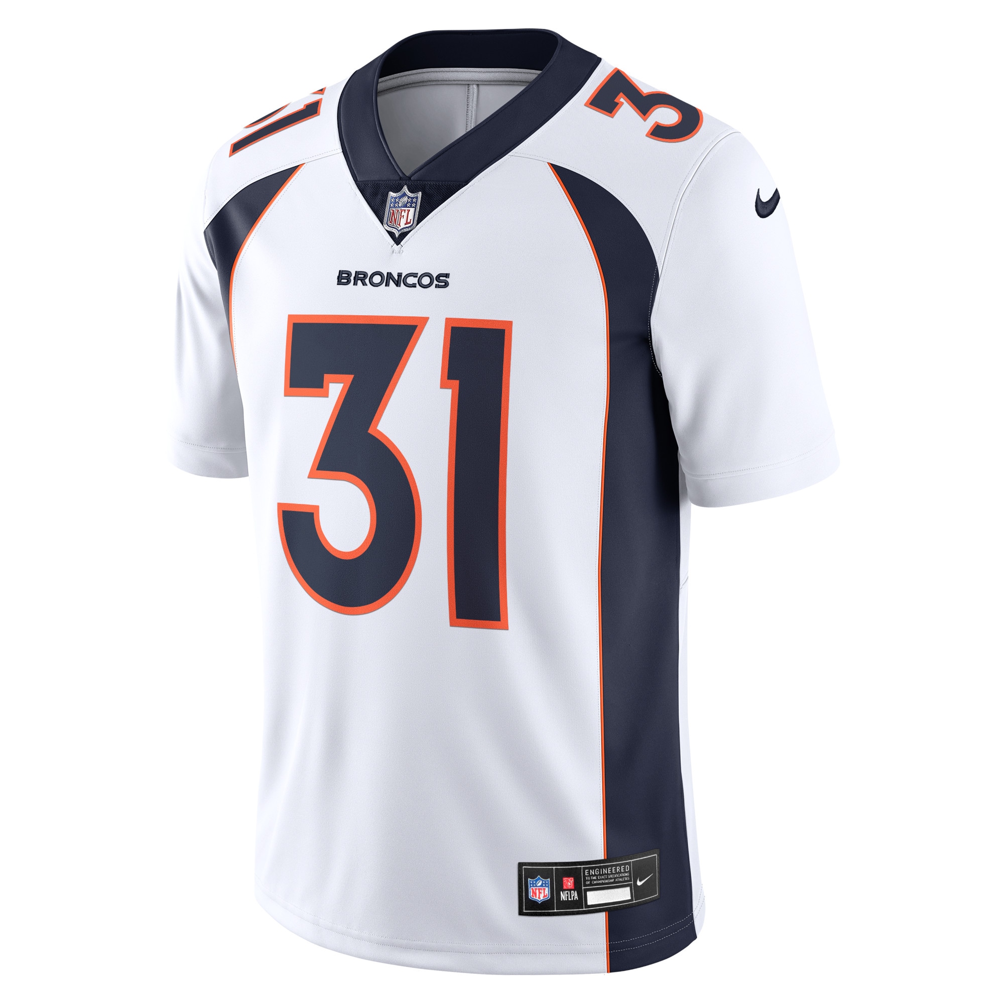 Denver Broncos Justin Simmons White Vapor Untouchable Limited NFL Jersey Men's