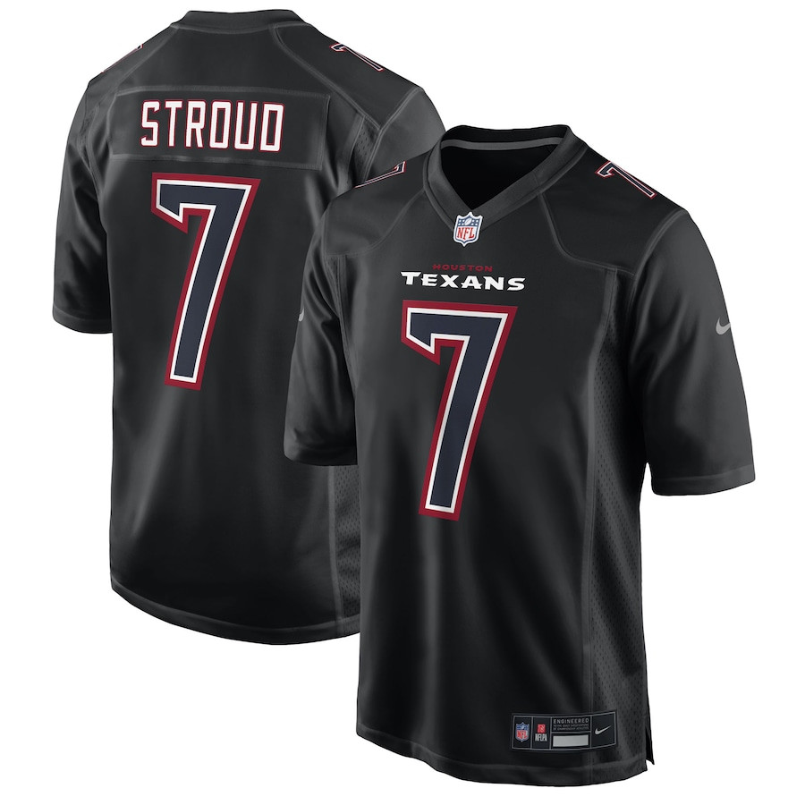 C.J. Stroud 7 Houston Texans Fashion Game Black NFL Jersey Men's