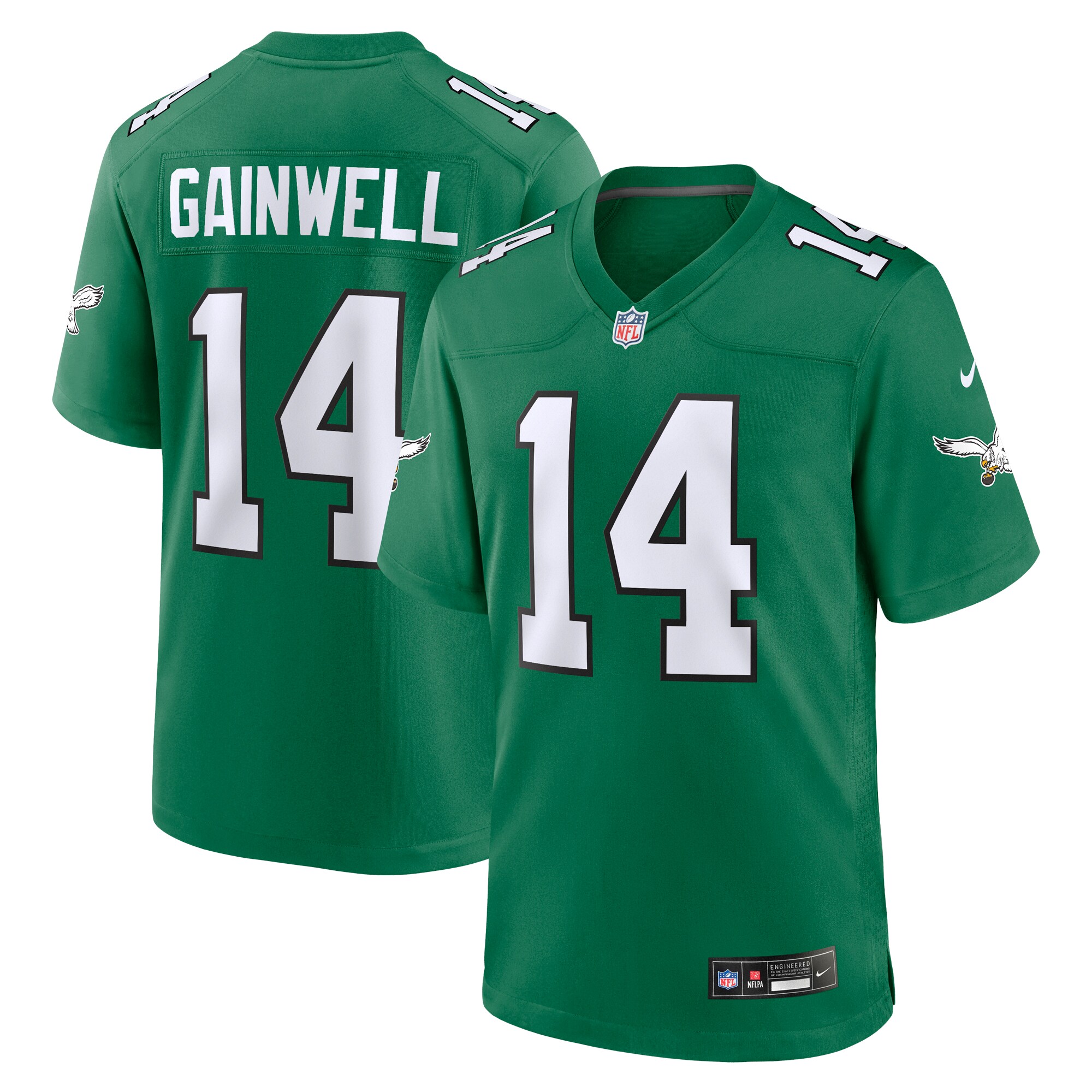 Philadelphia Eagles Kenneth Gainwell Kelly Green Alternate Game NFL Jersey Men's