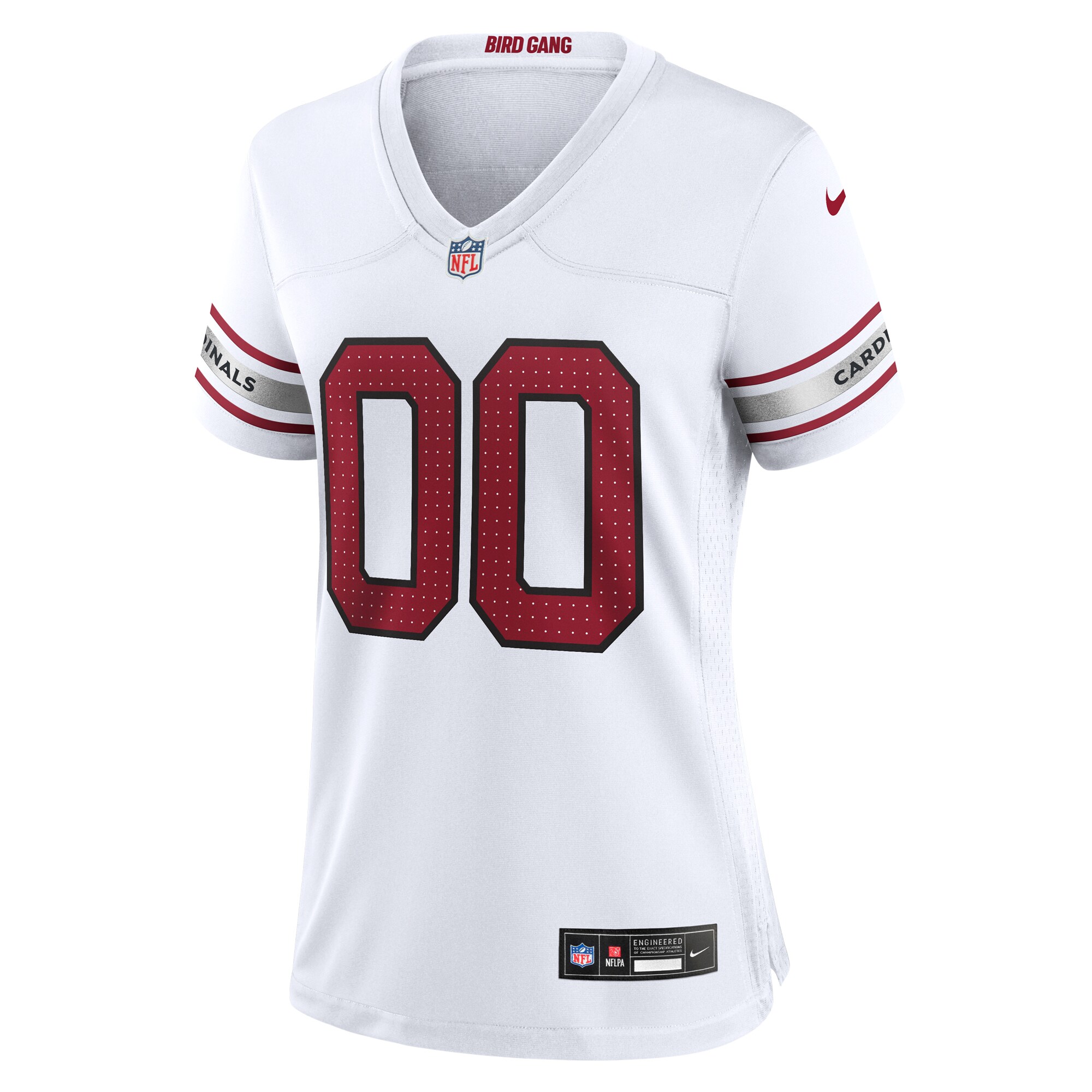 Arizona Cardinals White Custom Game NFL Jersey Women's
