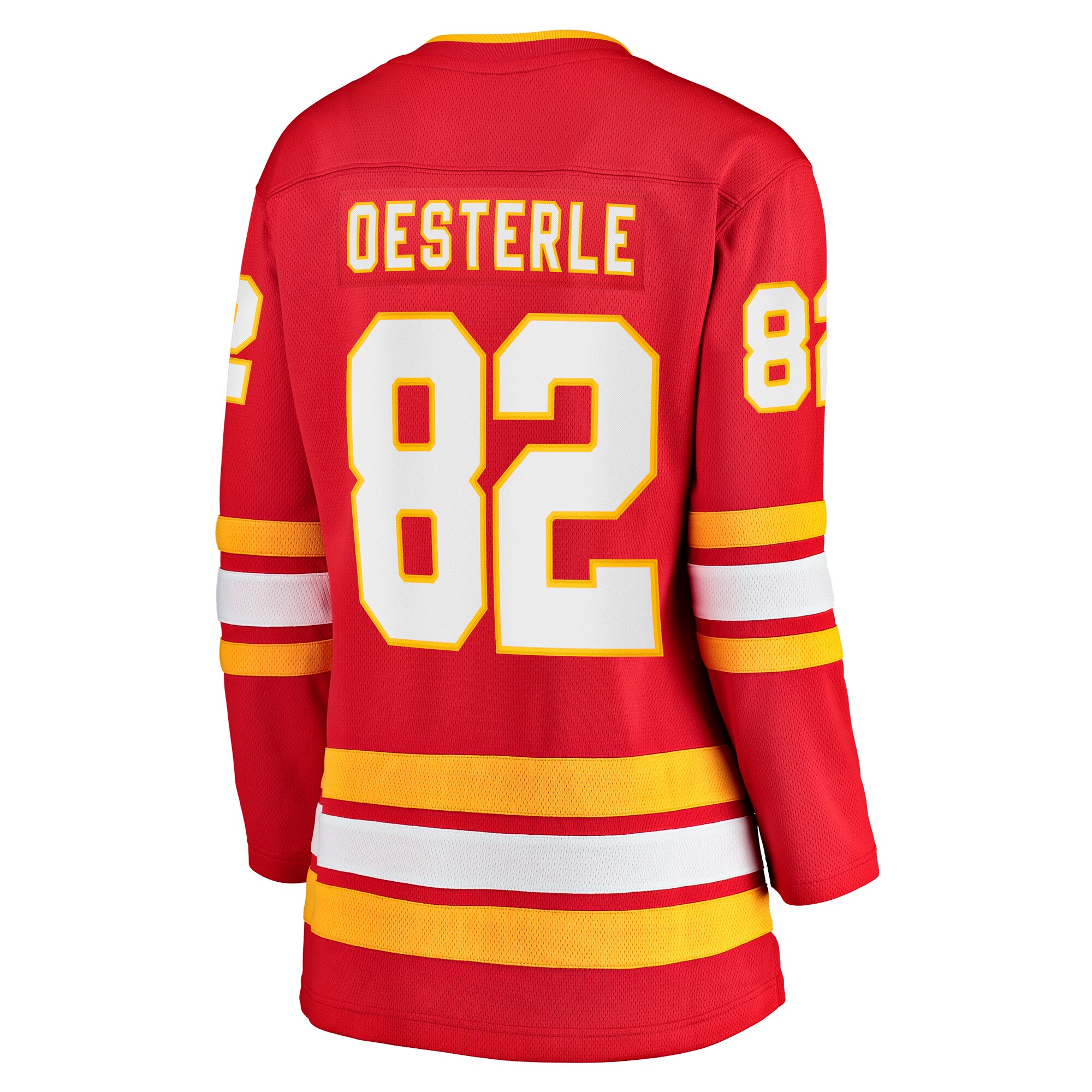 Calgary Flames Jordan Oesterle Red Home Breakaway NHL Jersey Women's