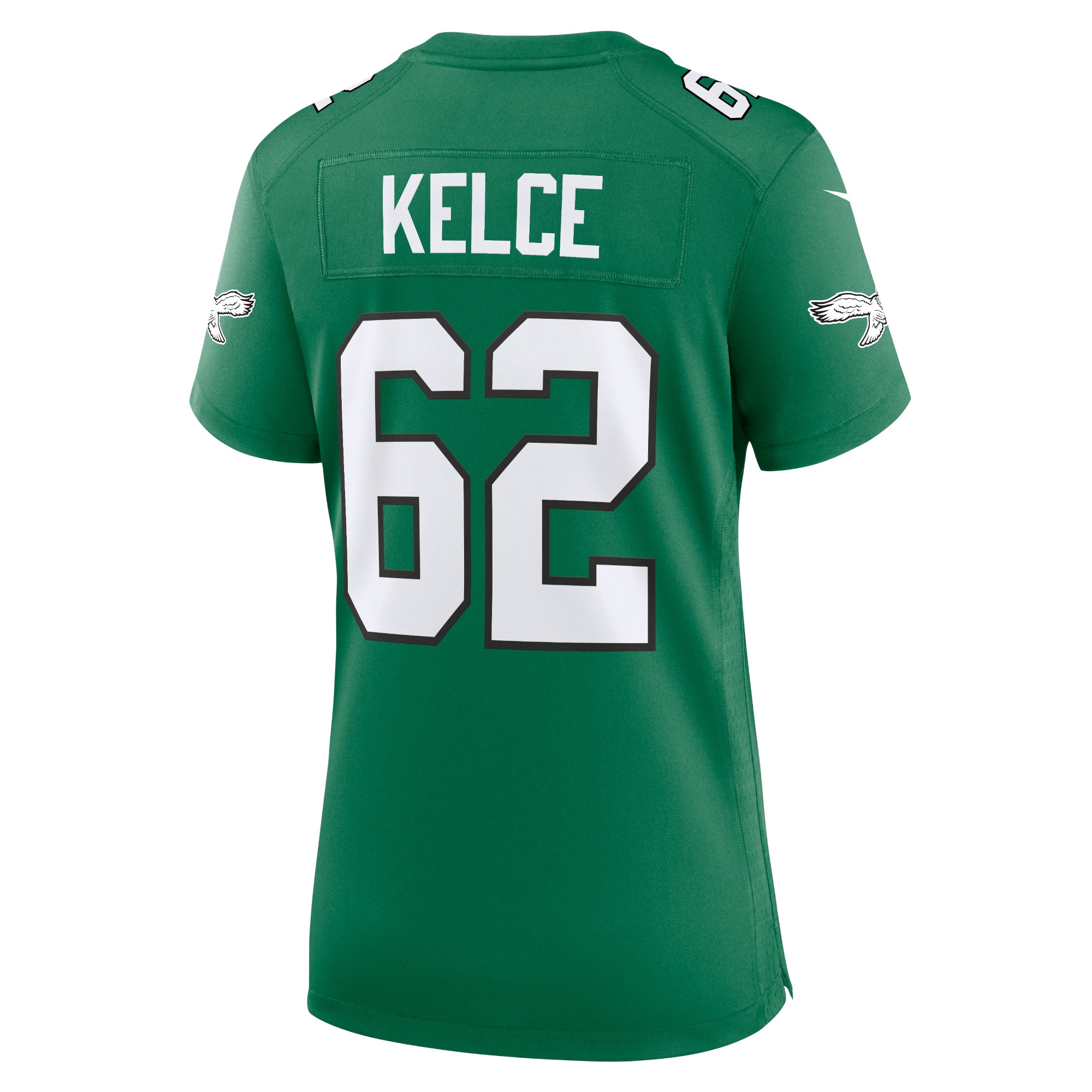 Philadelphia Eagles Jason Kelce Kelly Green Player NFL Jersey Women's