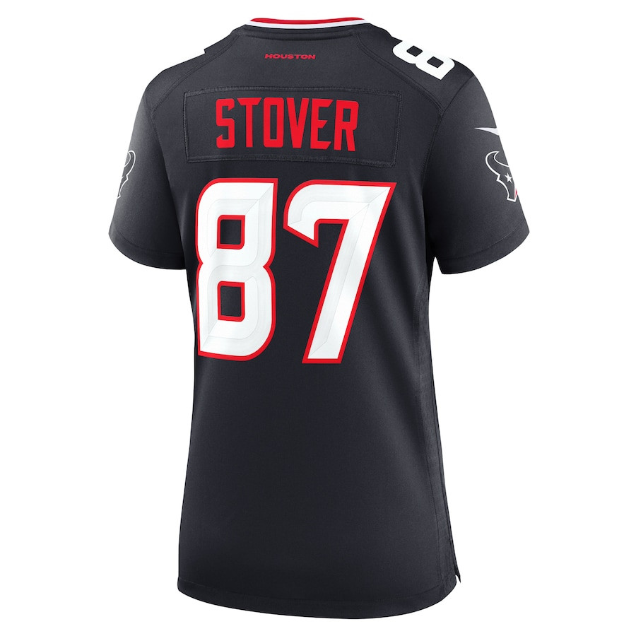 Cade Stover 87 Houston Texans Team Game Navy NFL Jersey Women's