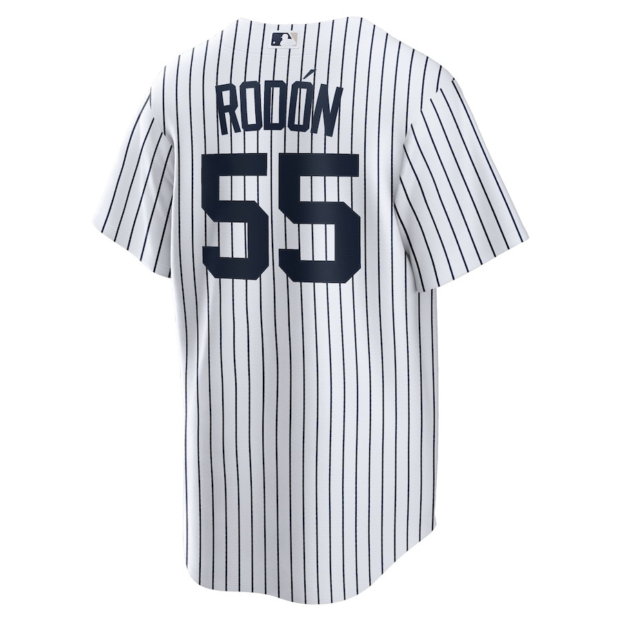 Carlos Rodon 55 New York Yankees Home White MLB Jersey Men's