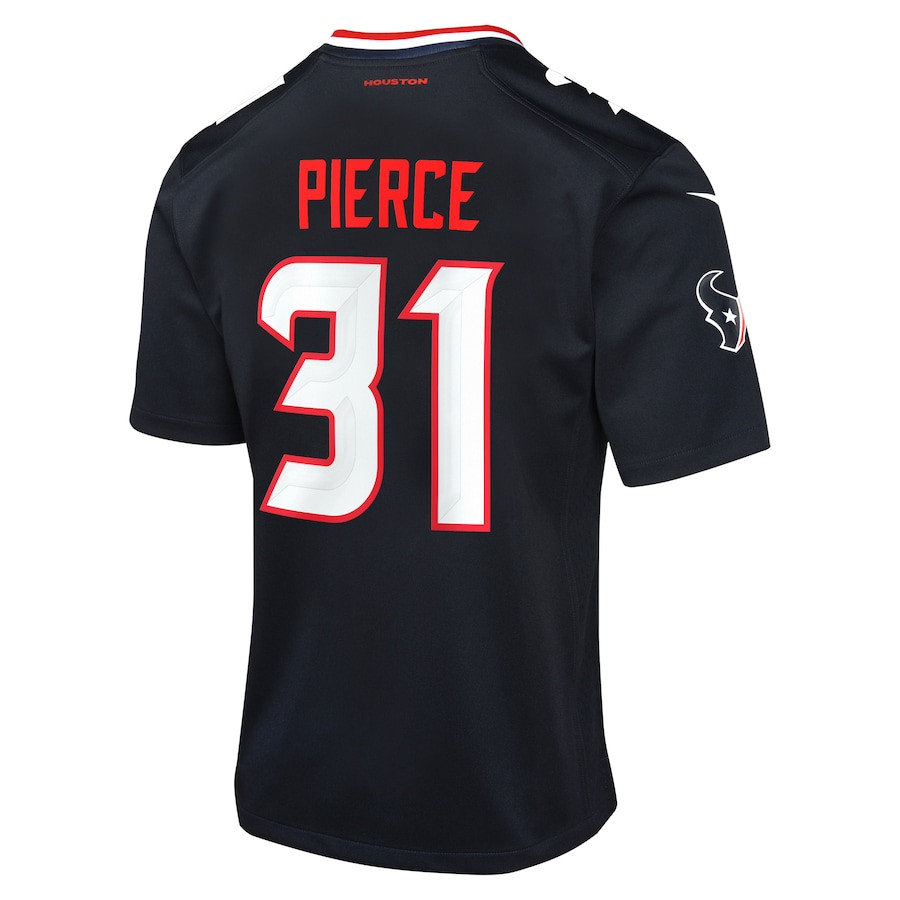 Dameon Pierce 31 Houston Texans Game Navy NFL Jersey Youth