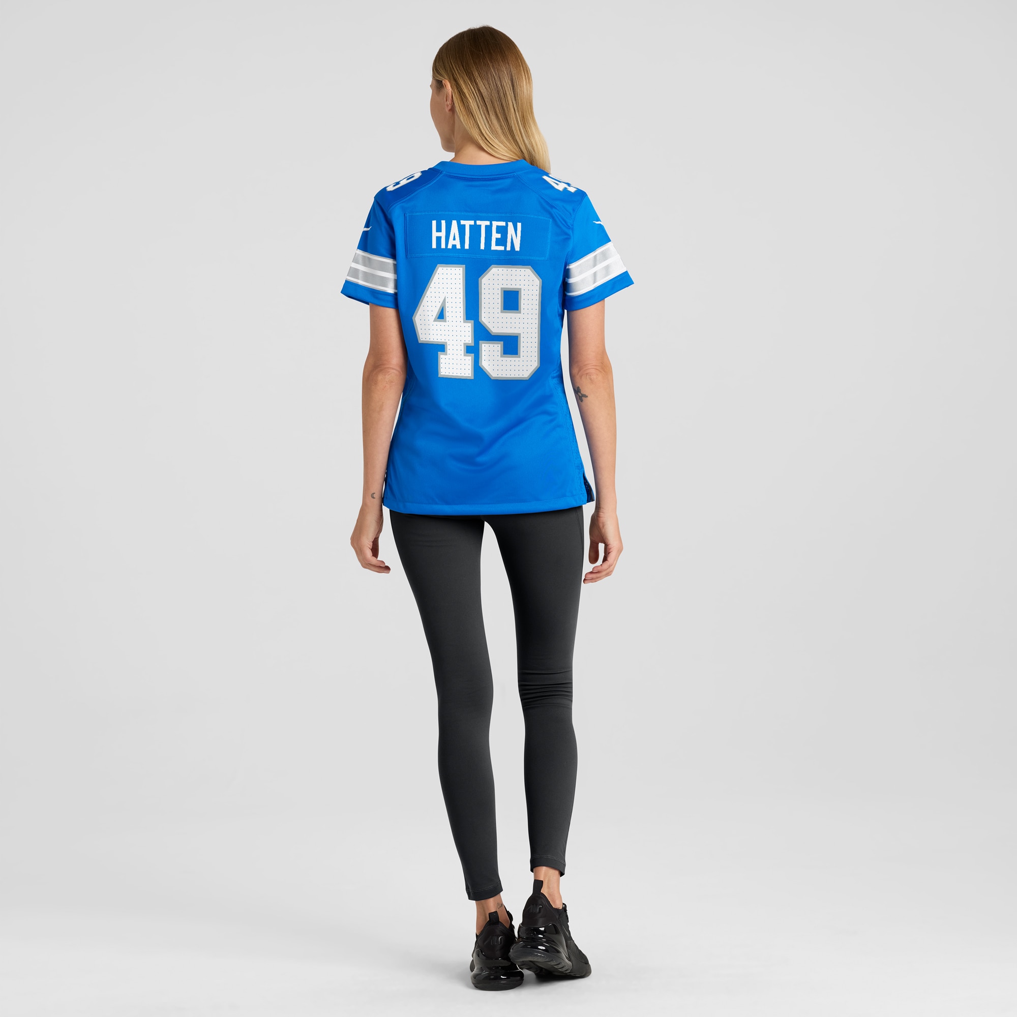 Detroit Lions Hogan Hatten Blue Game NFL Jersey Women's
