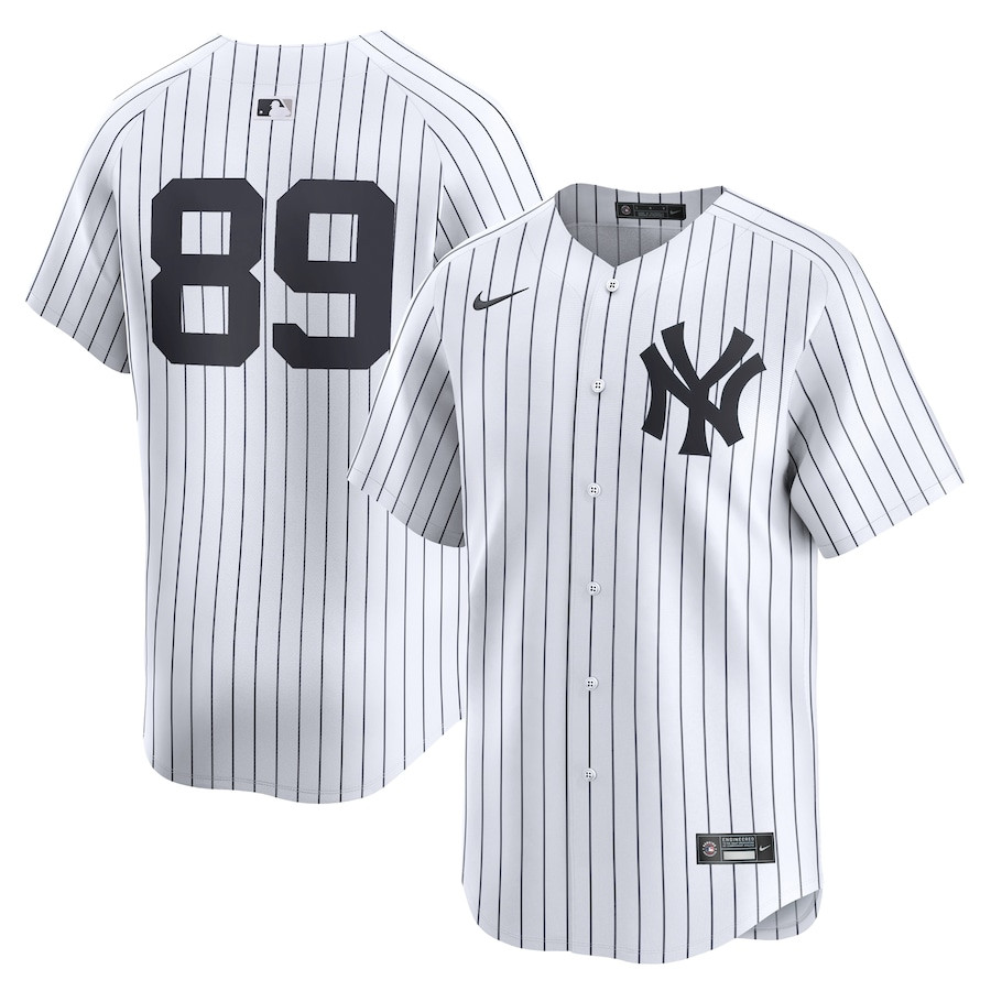 Jasson Dom?nguez 89 New York Yankees Home Limited Player White MLB Jersey Men's