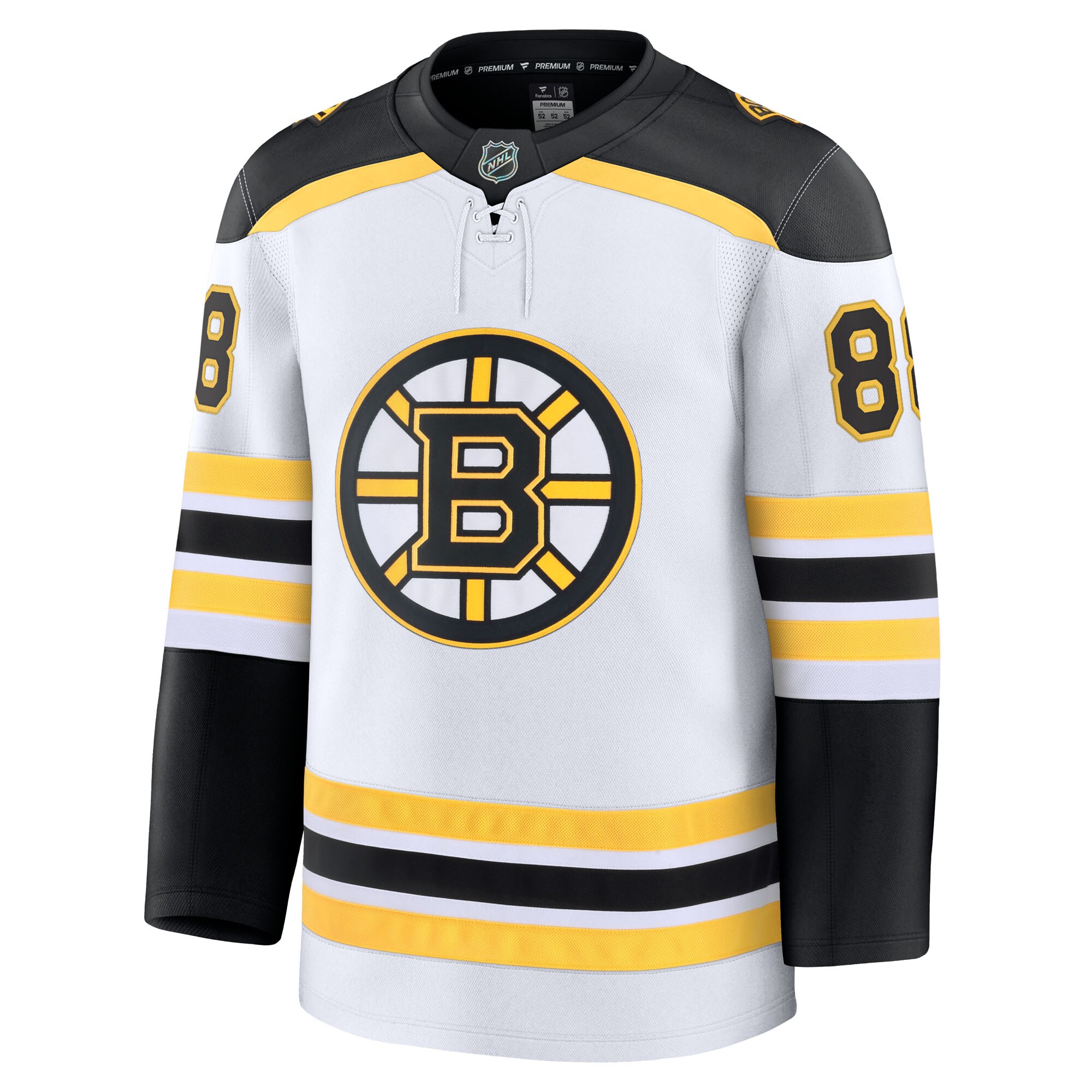 Boston Bruins David Pastrnak White Away Premium NHL Jersey Men's