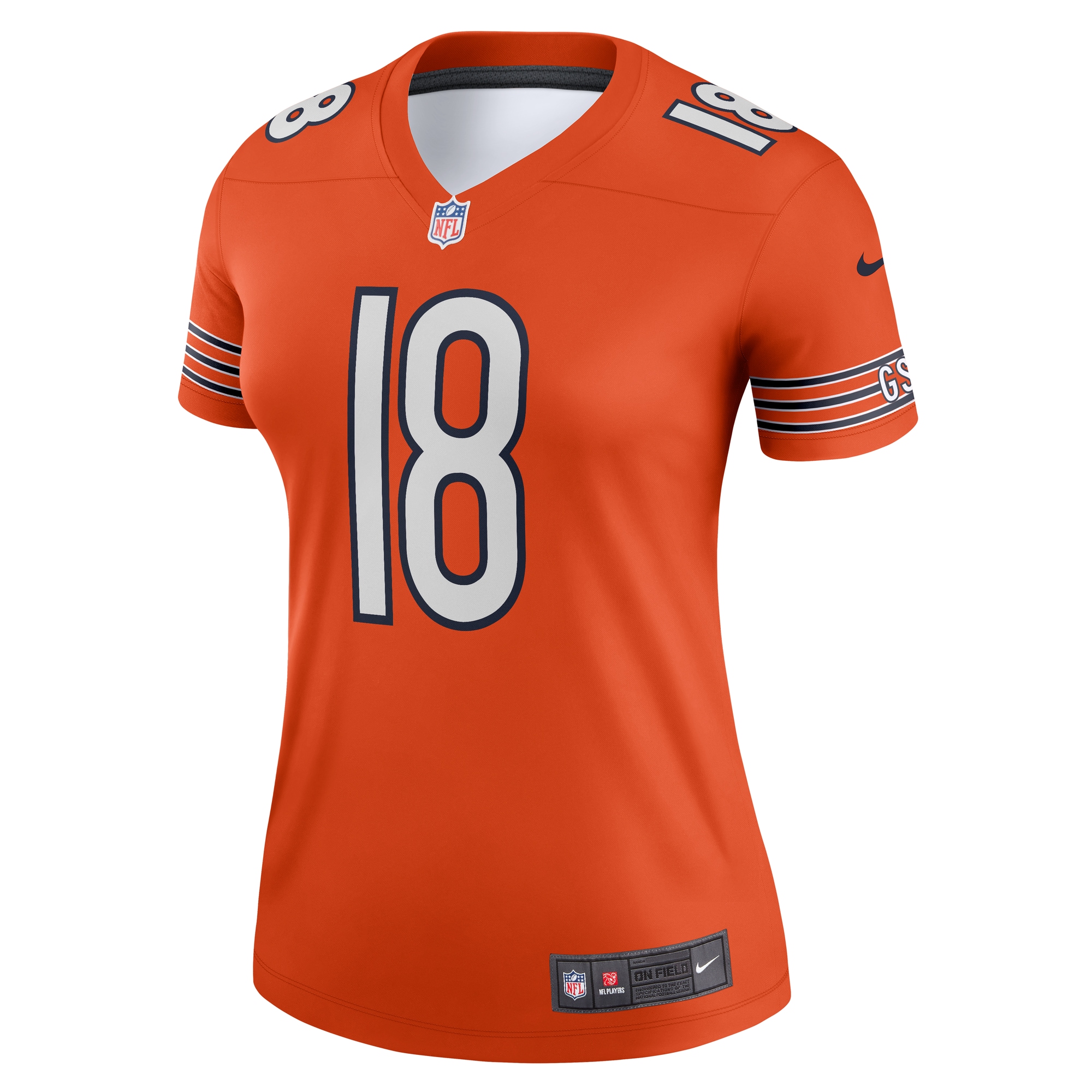 Chicago Bears Caleb Williams Orange Alternate Legend Player Performance Top NFL Jersey Women's