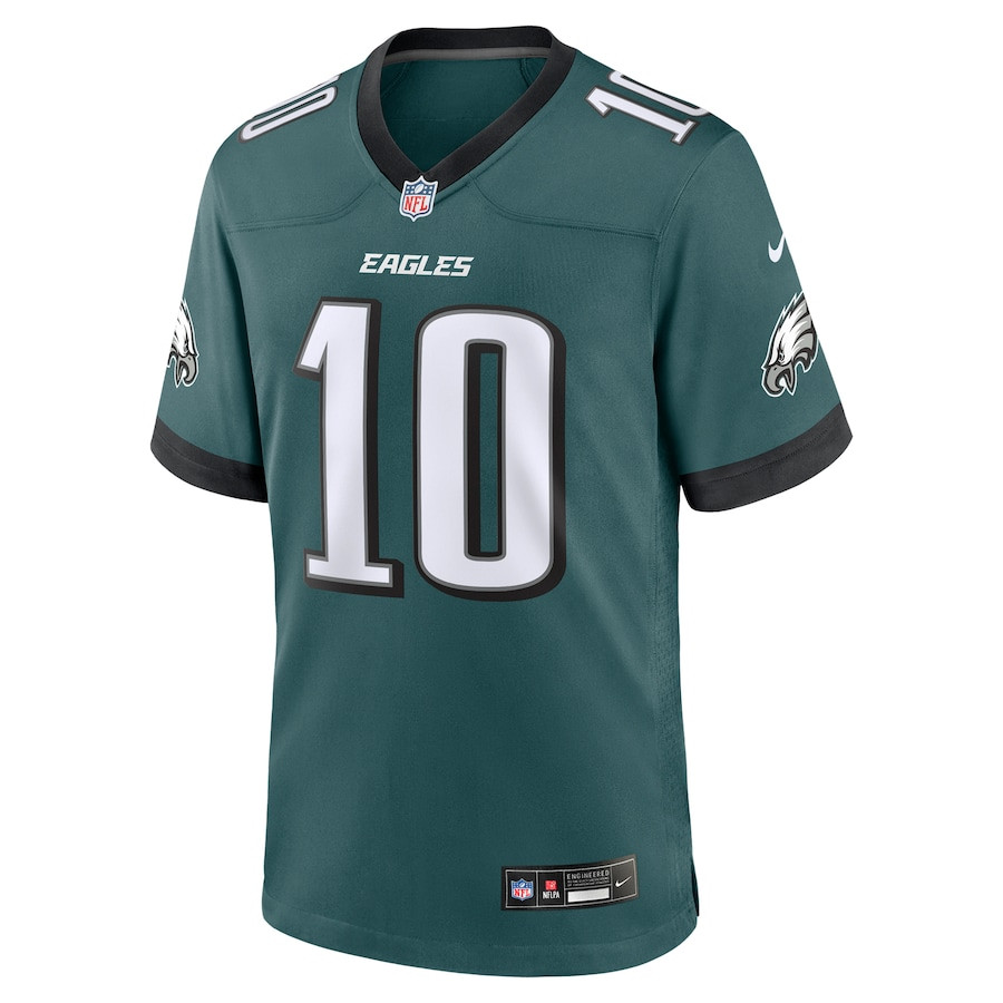 Braden Mann 10 Philadelphia Eagles Team Game Midnight Green NFL Jersey Men's