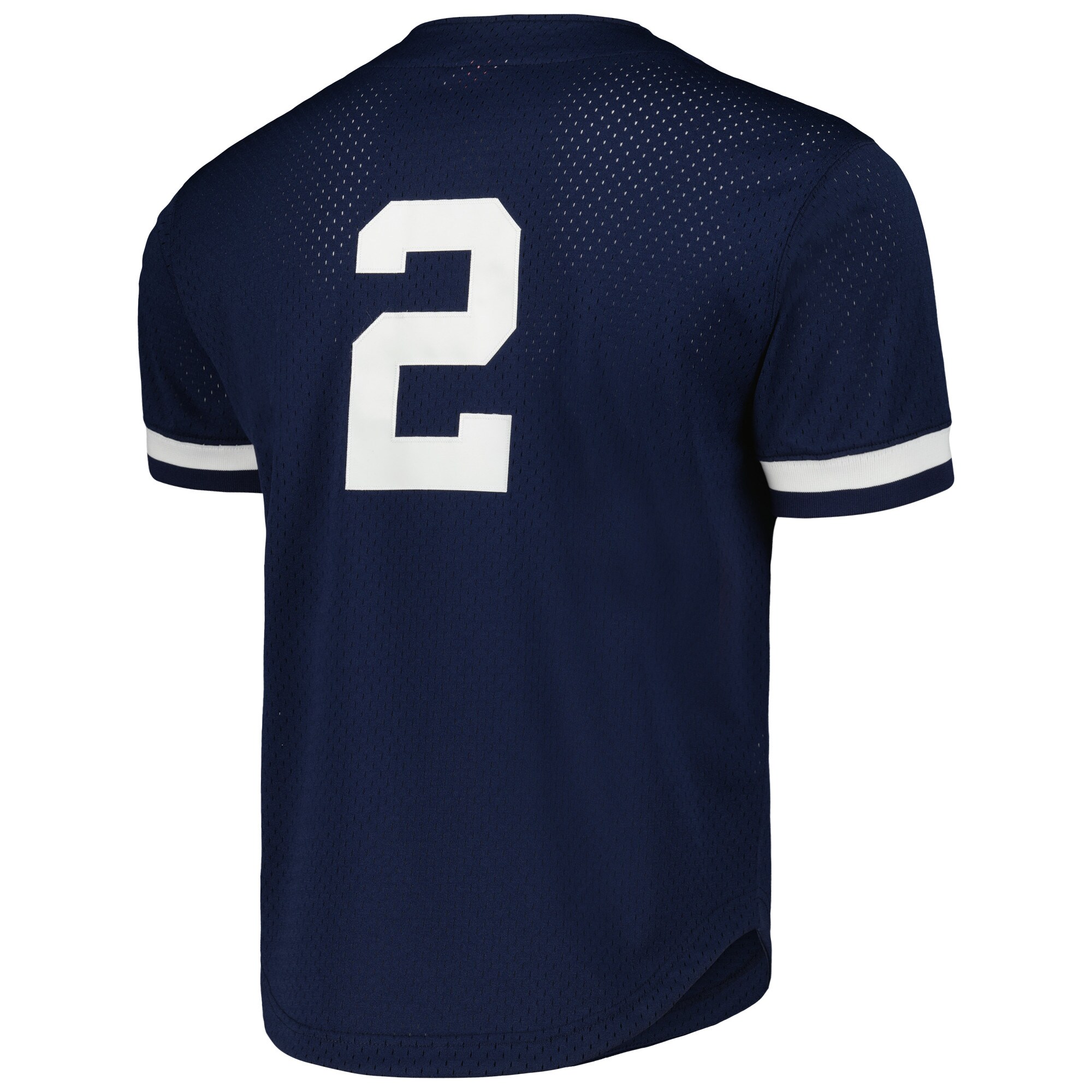 New York Yankees Derek Jeter Mitchell Ness Navy Cooperstown Collection Mesh Batting Practice Button-Up MLB Jersey Men's