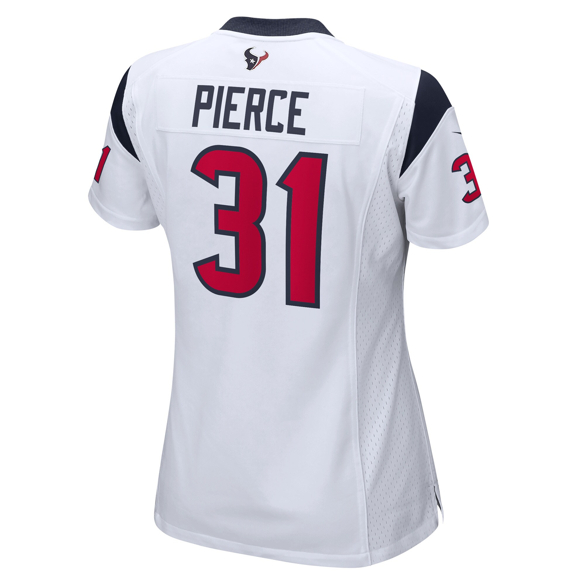 Houston Texans Dameon Pierce White Game Player NFL Jersey Women's