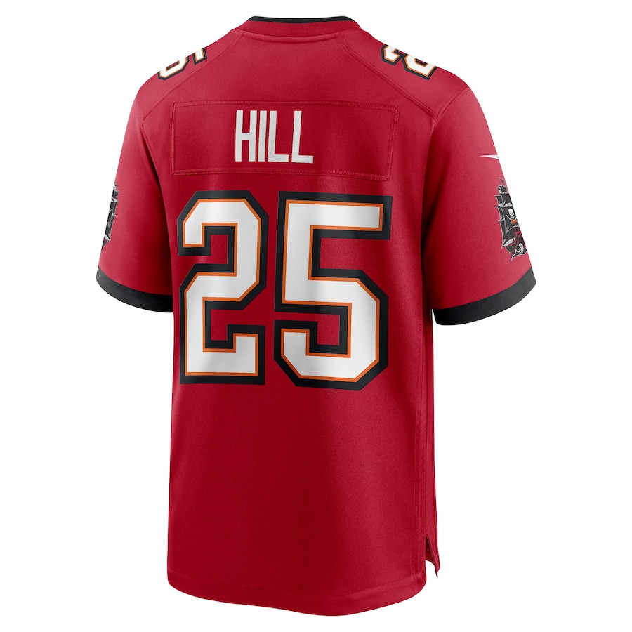 Troy Hill 25 Tampa Bay Buccaneers Game Red NFL Jersey Men's