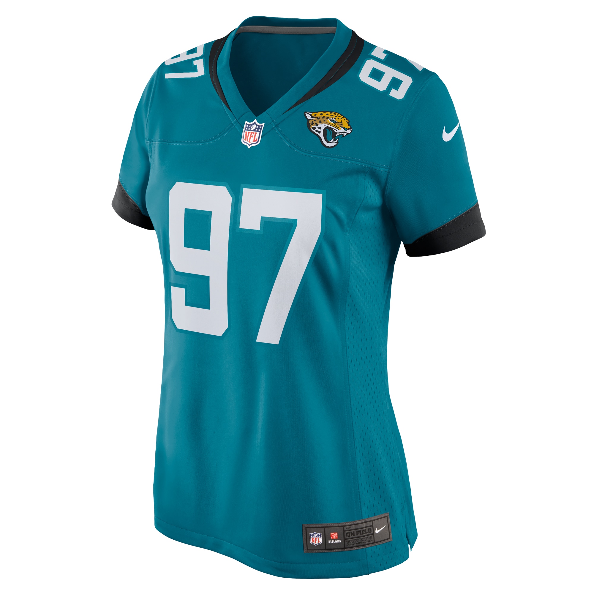Jacksonville Jaguars Henry Mondeaux Teal Game NFL Jersey Women's