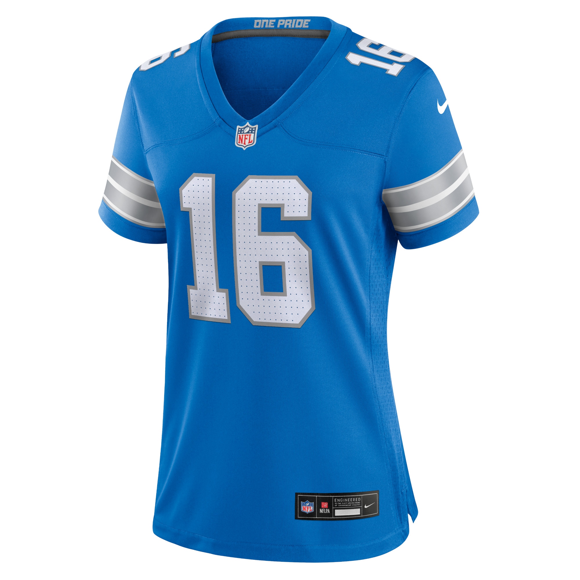 Detroit Lions Jared Goff Blue Game NFL Jersey Women's
