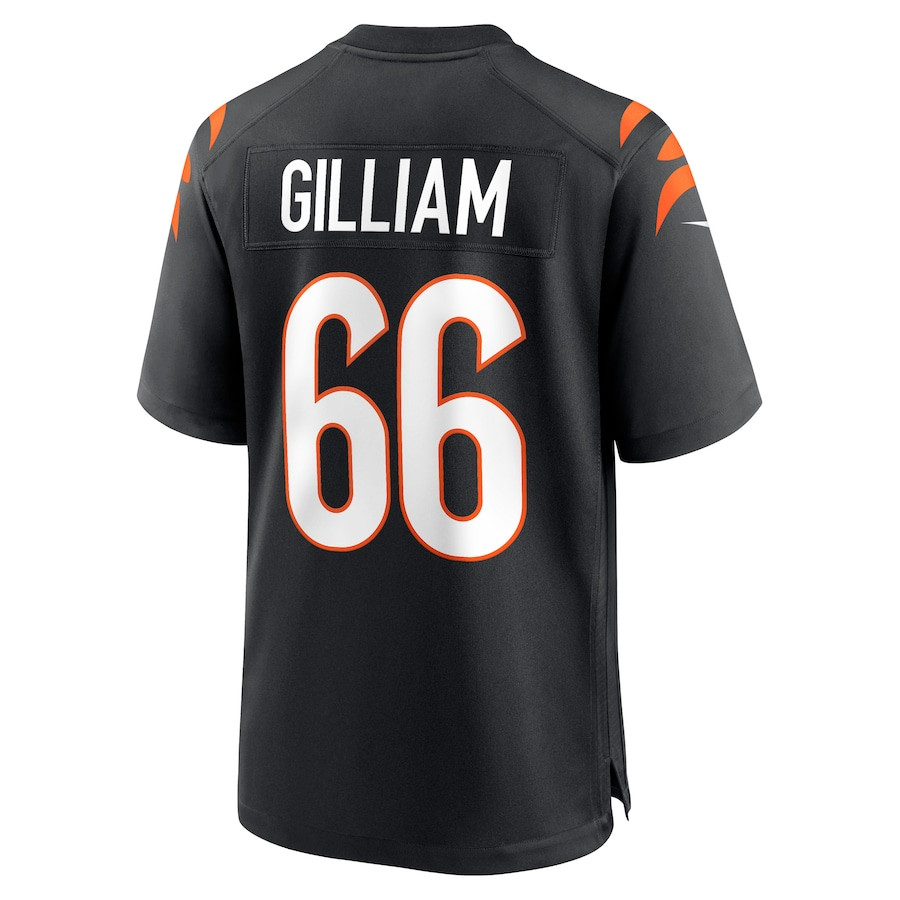 Nate Gilliam 66 Cincinnati Bengals Team Game Black NFL Jersey Men's