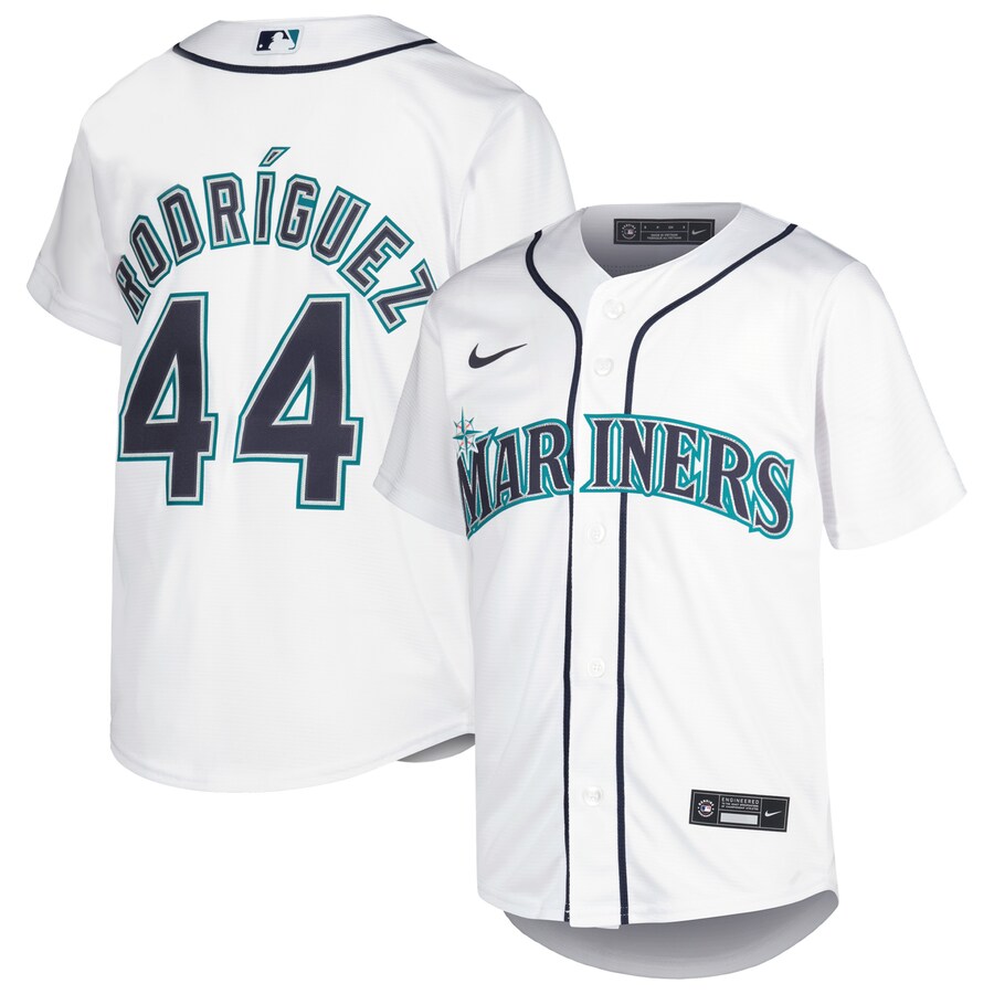 Julio Rodriguez Seattle Mariners Youth Home Player Jersey White
