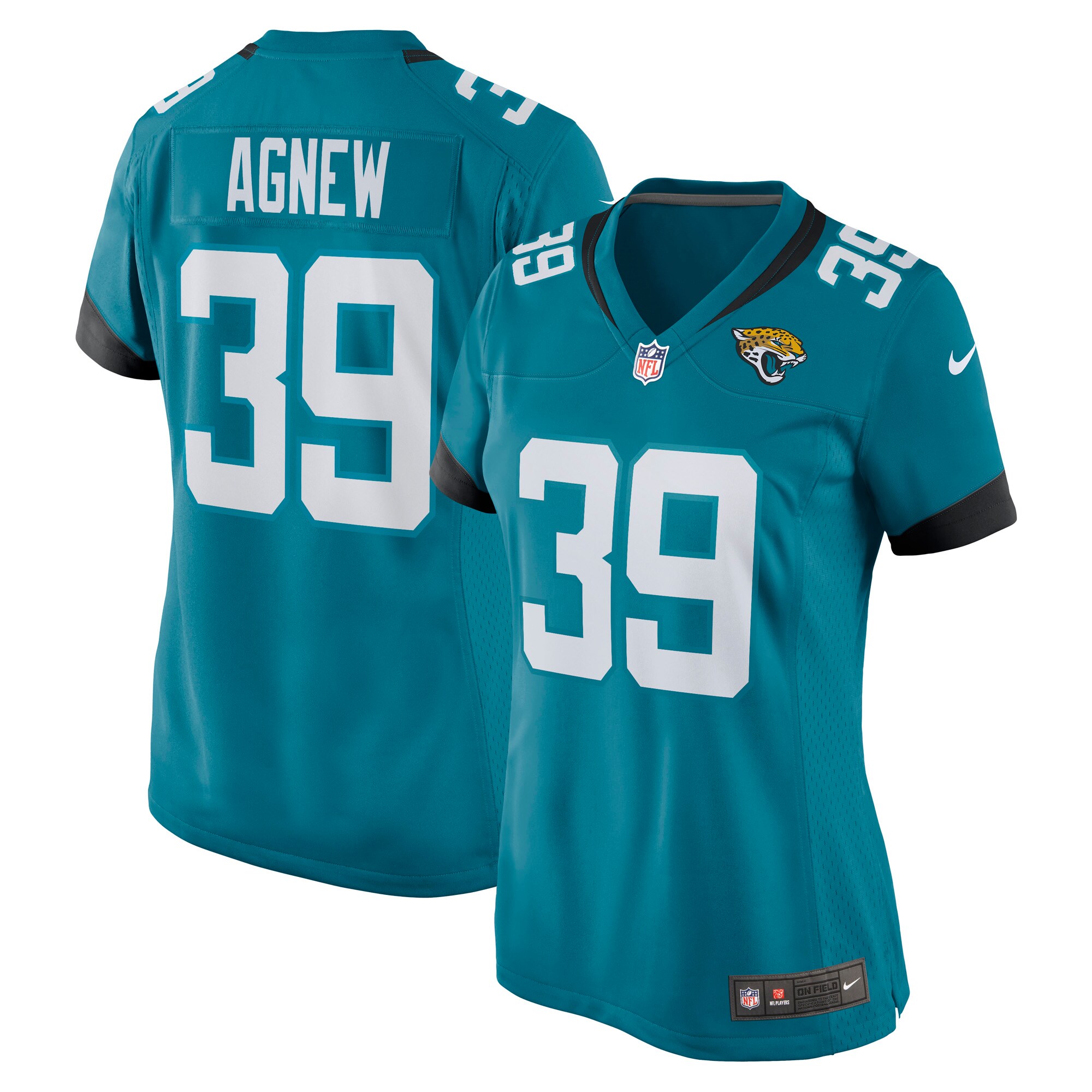 Jacksonville Jaguars Jamal Agnew Teal Game NFL Jersey Women's