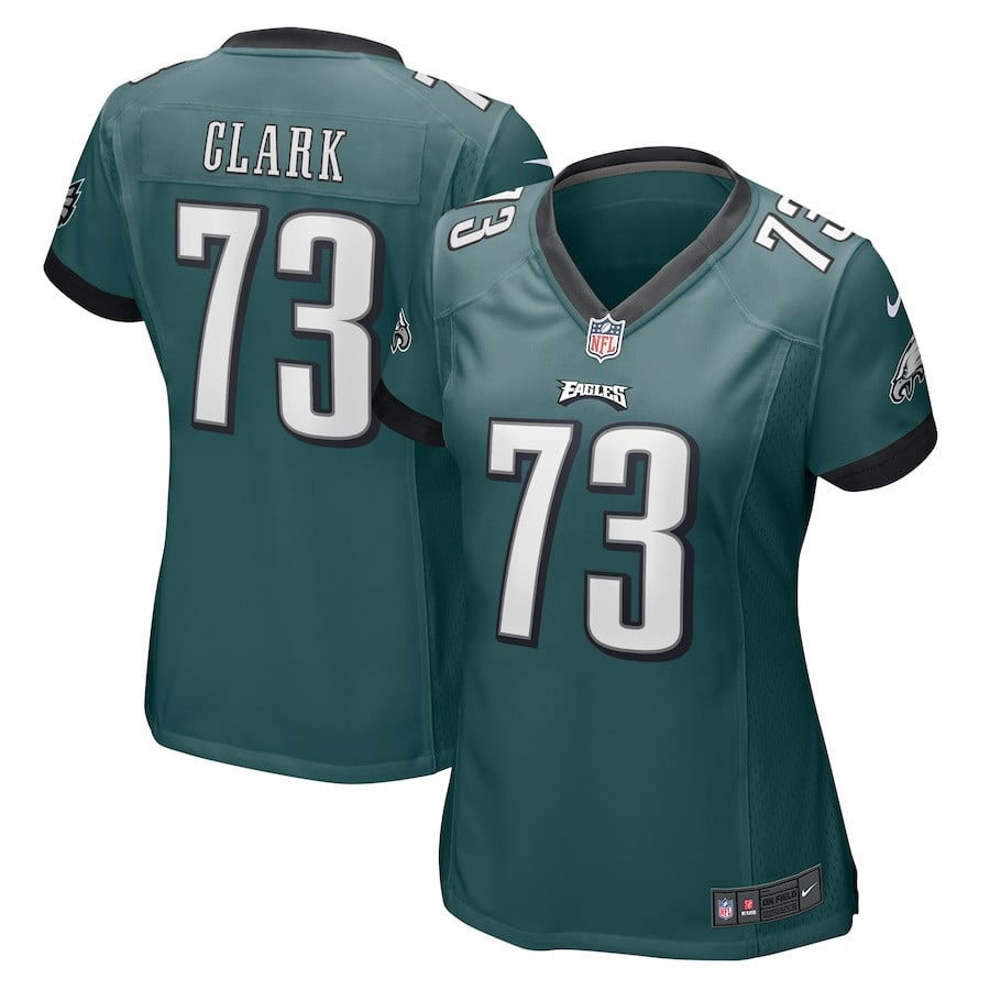 Le'Raven Clark 73 Philadelphia Eagles Game Midnight Green NFL Jersey Women's