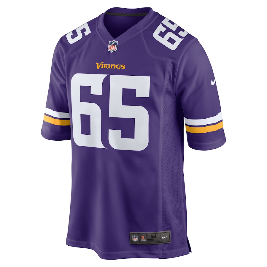 Michael Jurgens 65 Minnesota Vikings Game Purple NFL Jersey Men's
