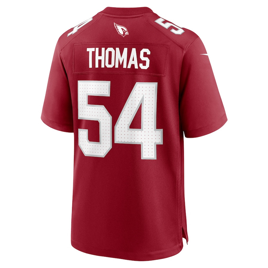 Xavier Thomas 54 Arizona Cardinals Team Game Cardinal NFL Jersey Men's