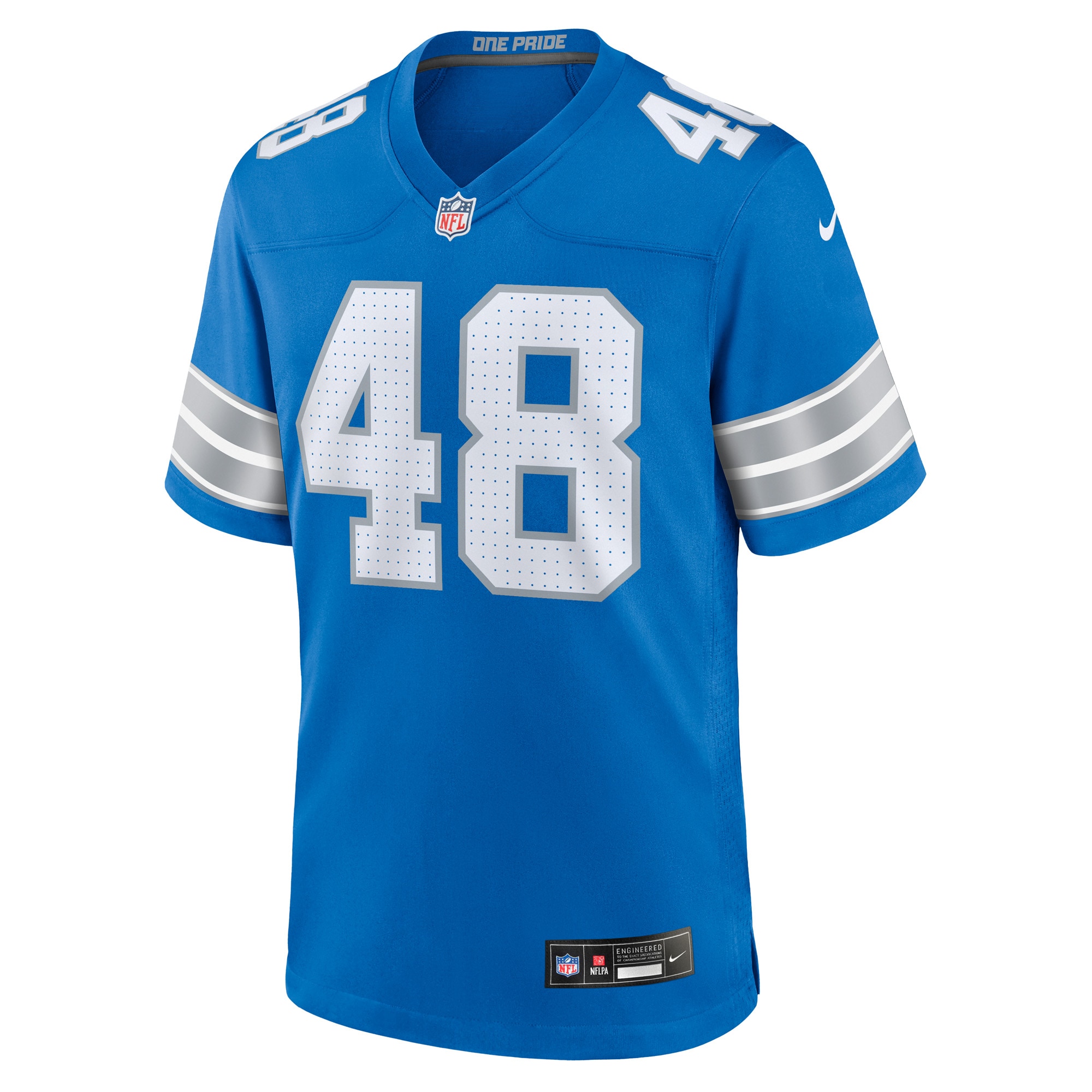 Detroit Lions Loren Strickland Blue Game NFL Jersey Men's