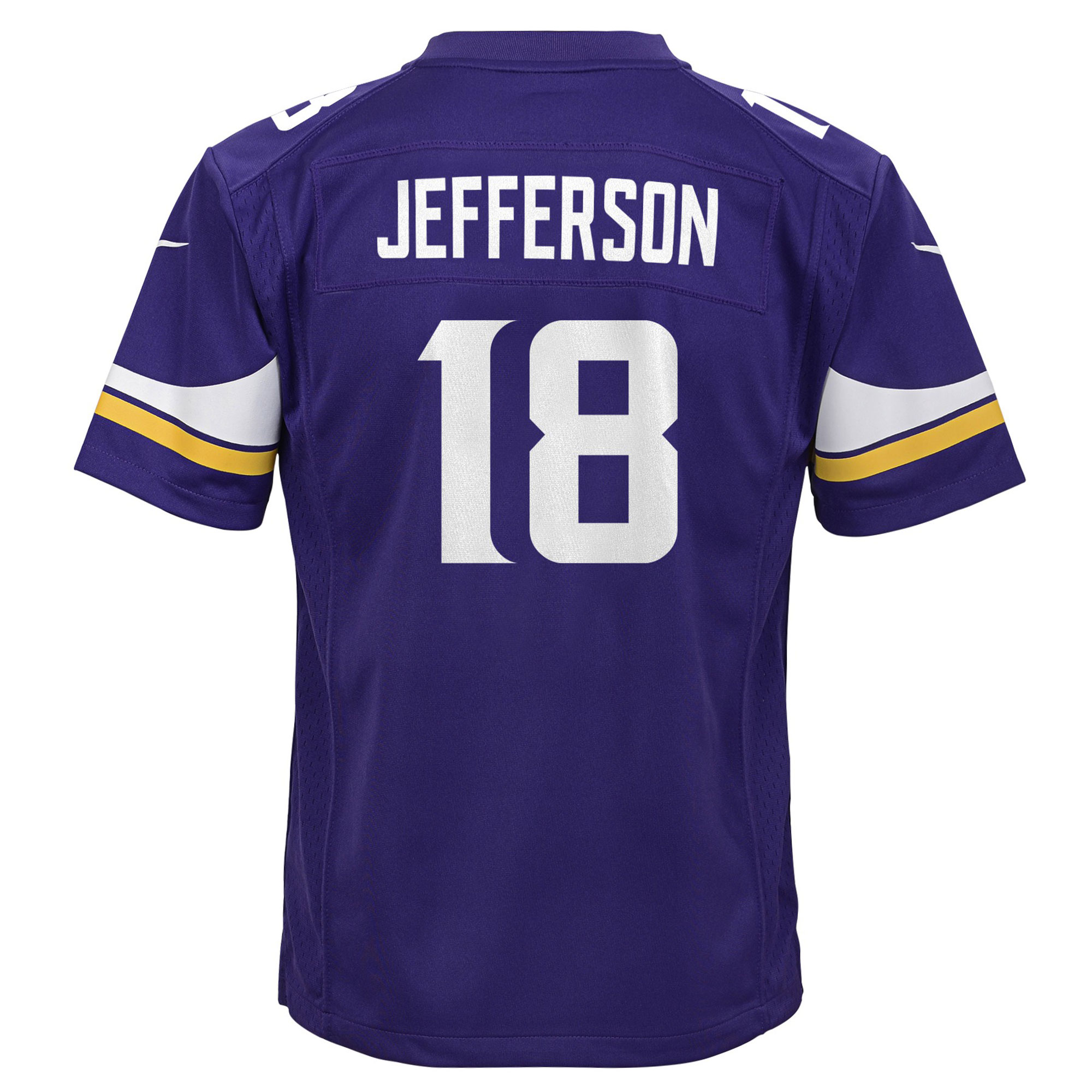 Minnesota Vikings Justin Jefferson Purple Game NFL Jersey Youth