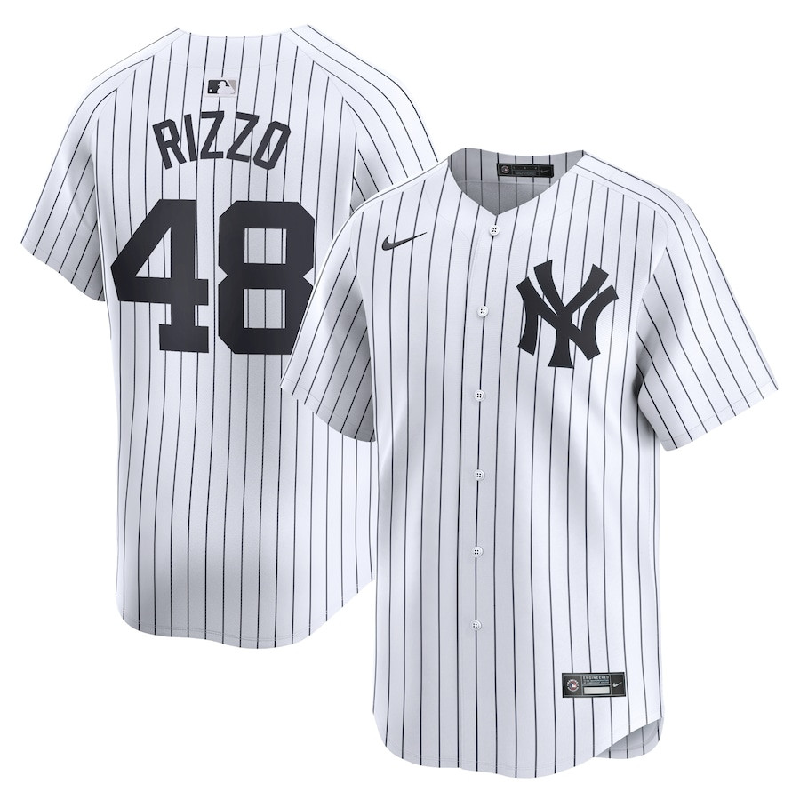 Anthony Rizzo 48 New York Yankees Home Limited Player White MLB Jersey Men's