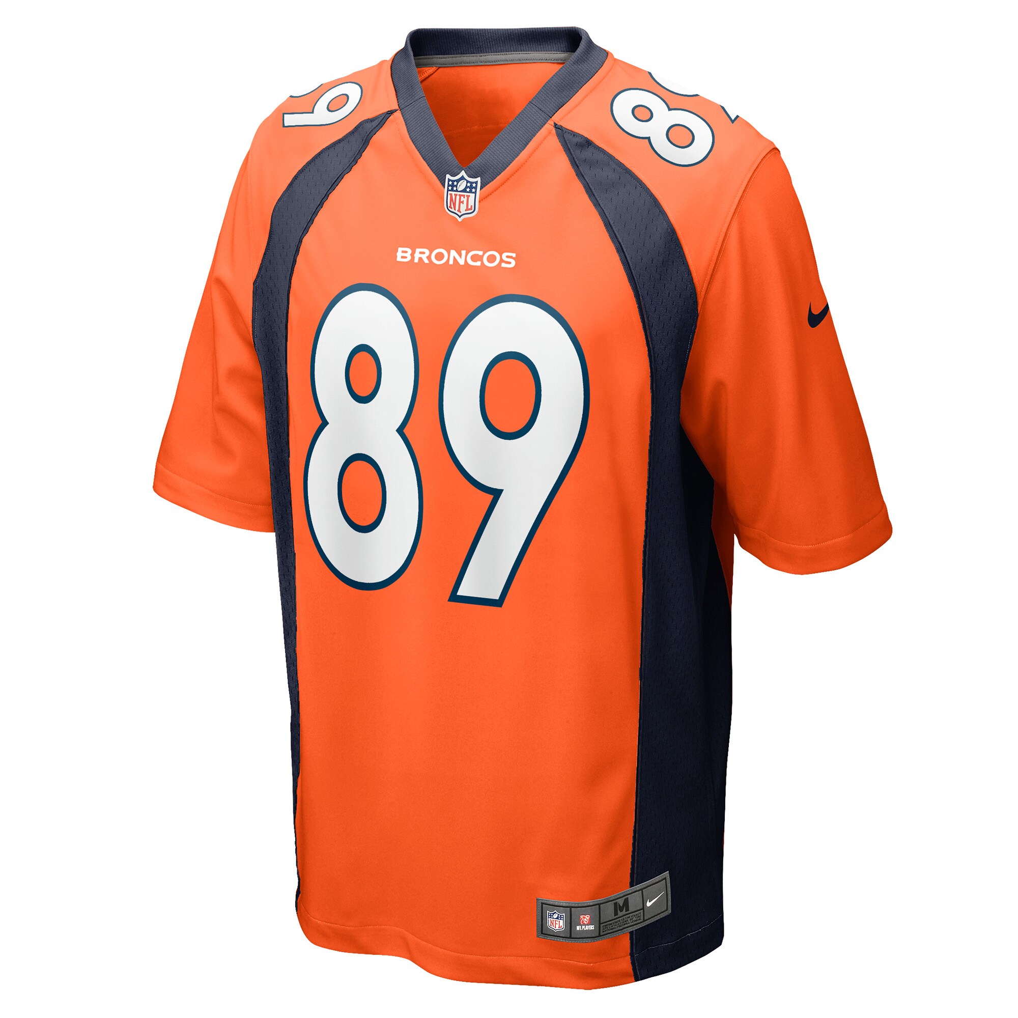 Denver Broncos Brandon Johnson Orange Game Player NFL Jersey Men's