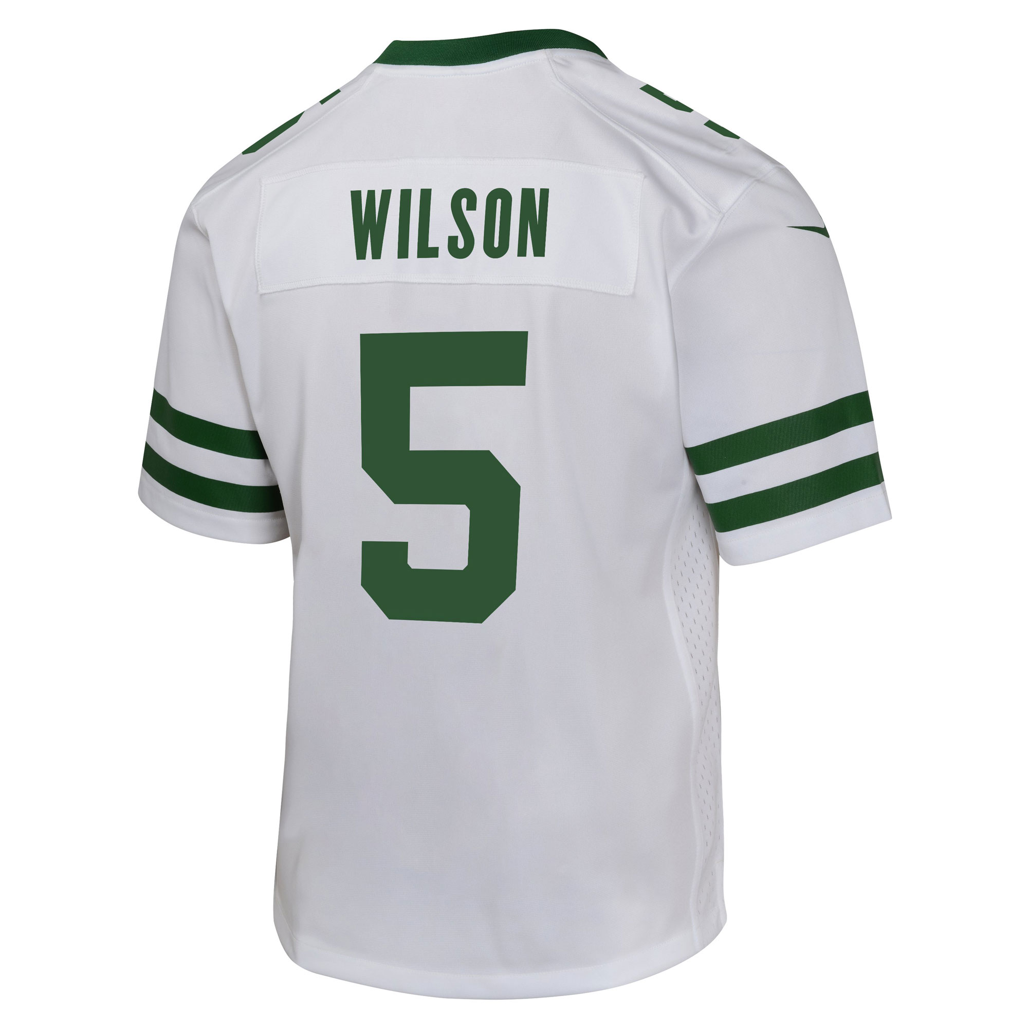 New York Jets Garrett Wilson Legacy White Game NFL Jersey Youth