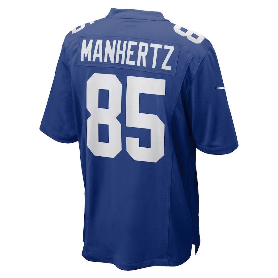 Chris Manhertz 85 New York Giants Team Game Royal NFL Jersey Men's