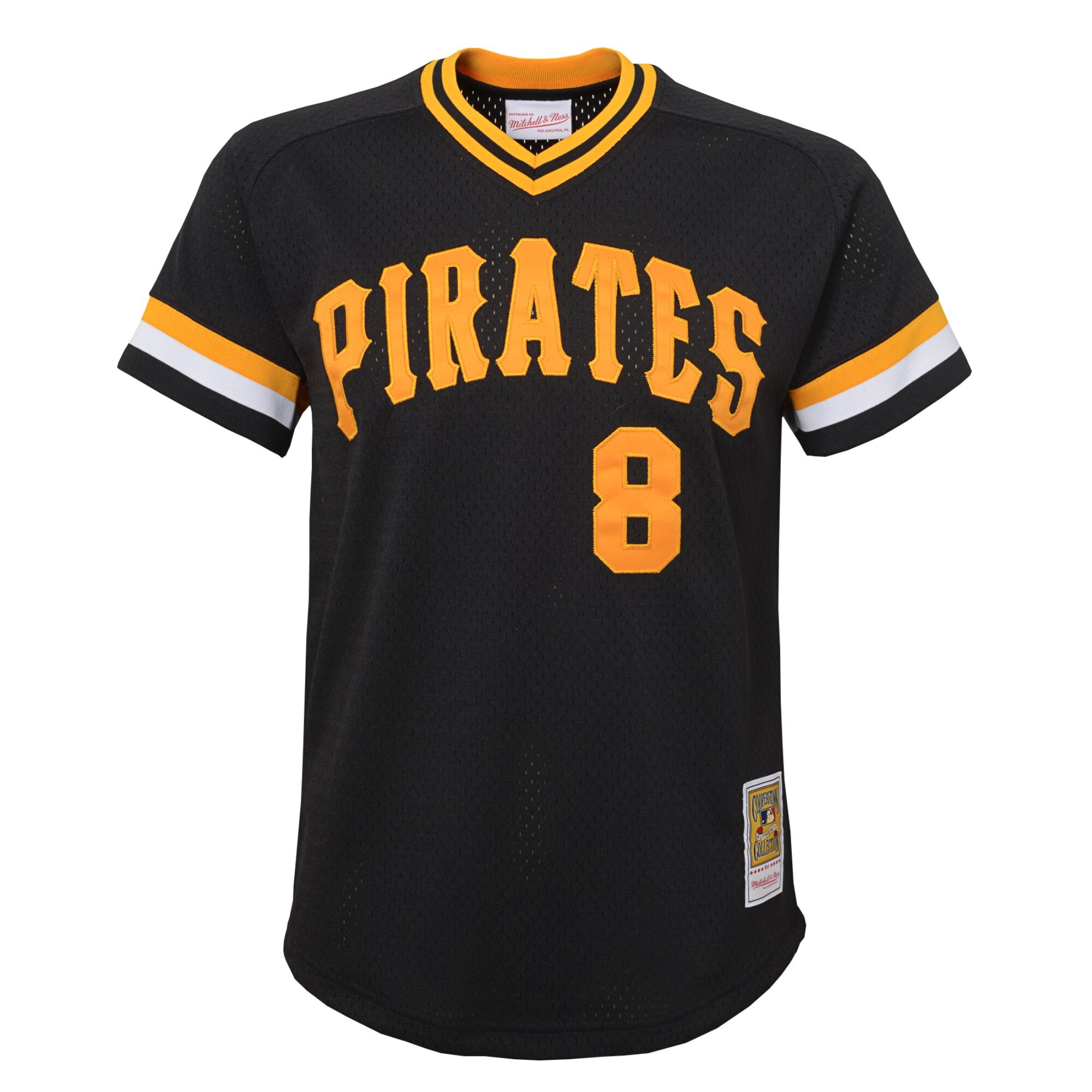 Pittsburgh Pirates Willie Stargell Mitchell Ness Black Cooperstown Collection Mesh Batting Practice MLB Jersey Youth