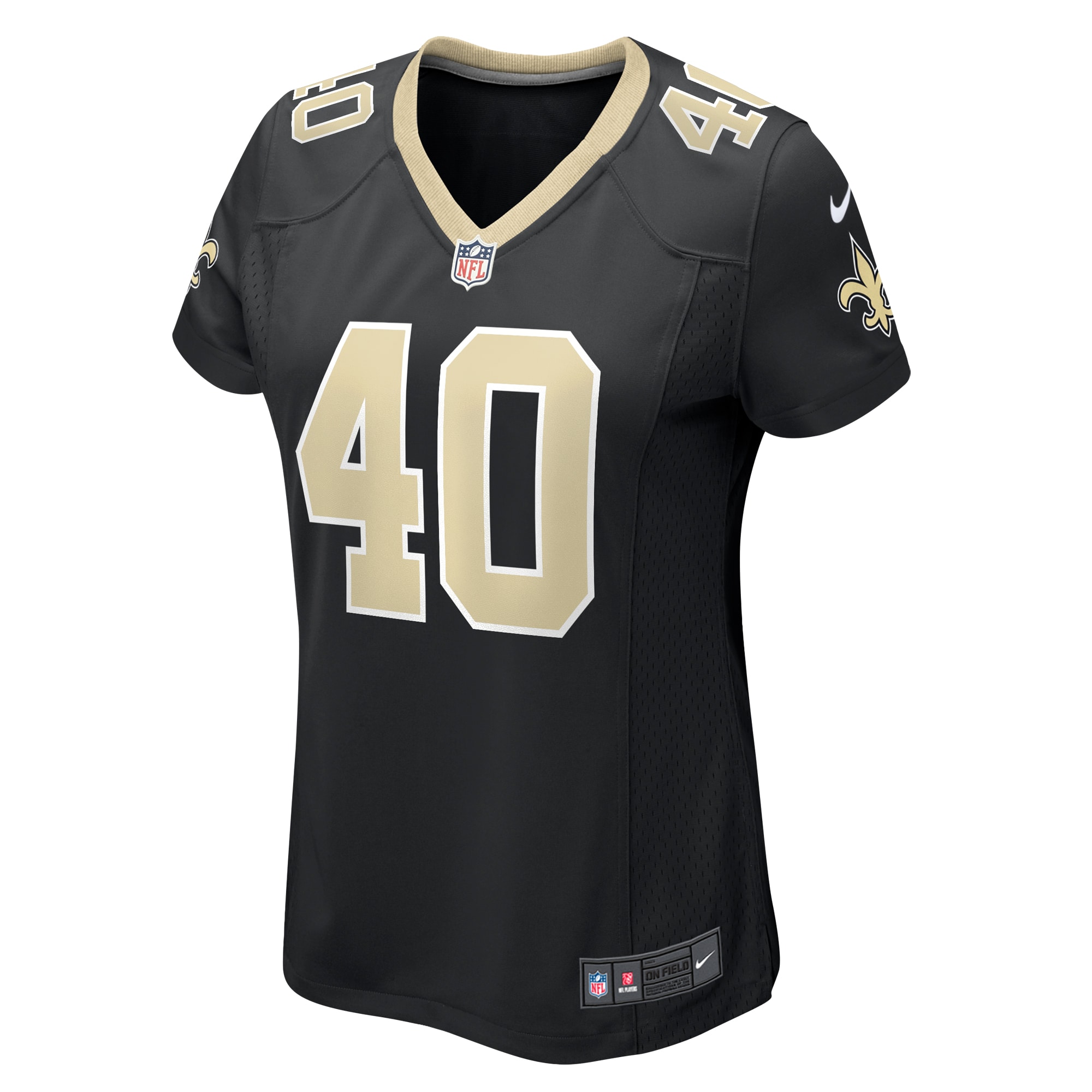 New Orleans Saints Zander Horvath Black Game NFL Jersey Women's