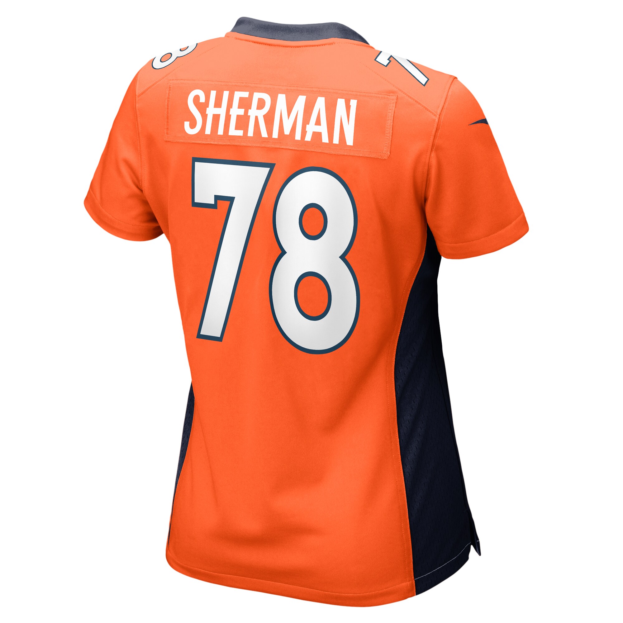 Denver Broncos William Sherman Orange Team Game NFL Jersey Women's