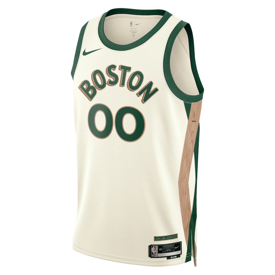 Boston Celtics 2023/24 City Edition Swingman Custom White NBA Jersey Men's