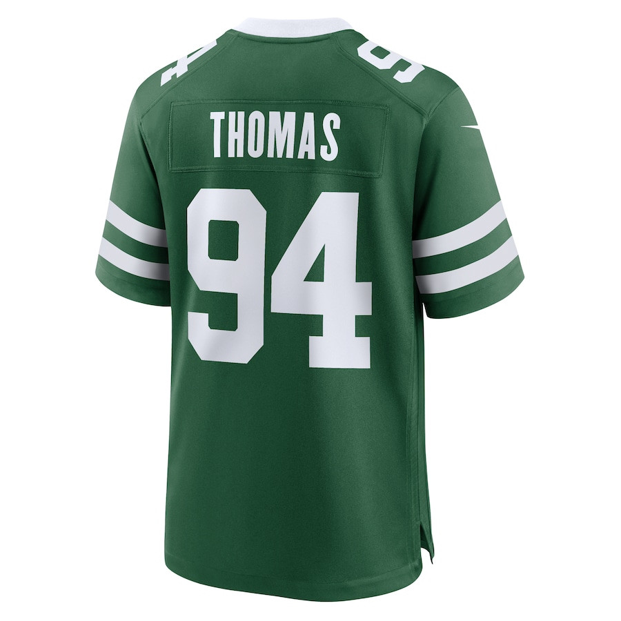 Solomon Thomas 94 New York Jets Team Game Legacy Green NFL Jersey Men's