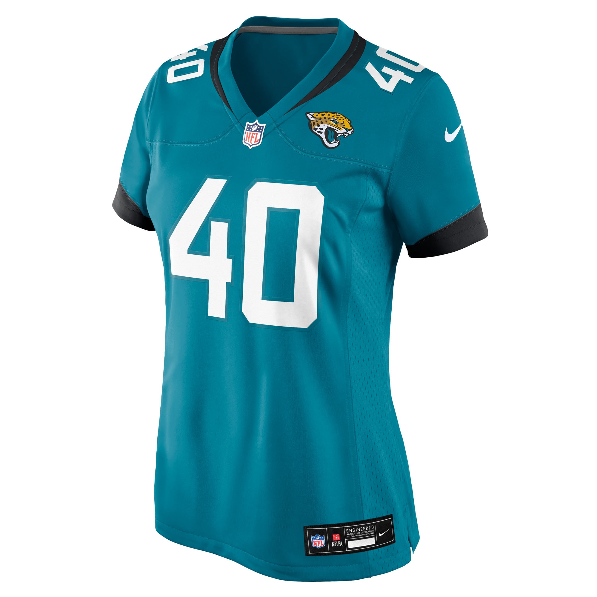 Jacksonville Jaguars Tyler Hall Teal Team Game NFL Jersey Women's