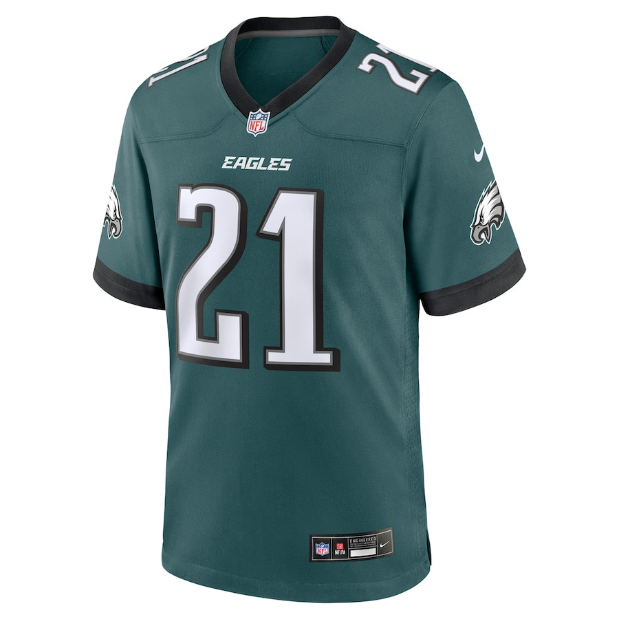 Sydney Brown 21 Philadelphia Eagles Team Game Midnight Green NFL Jersey Men's