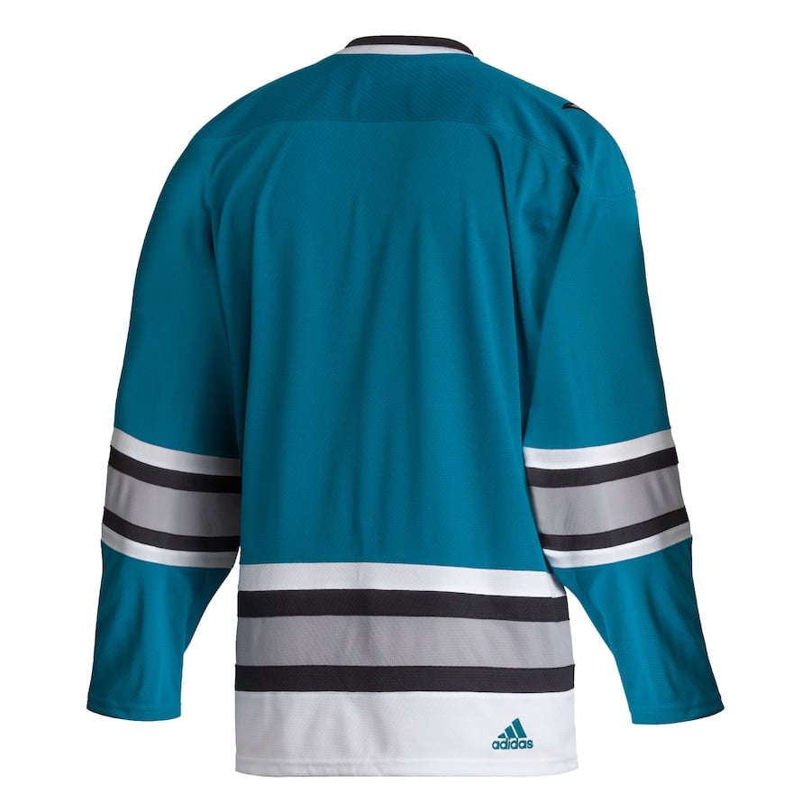 San Jose Sharks Team Classics Blank Teal NHL Jersey Men's