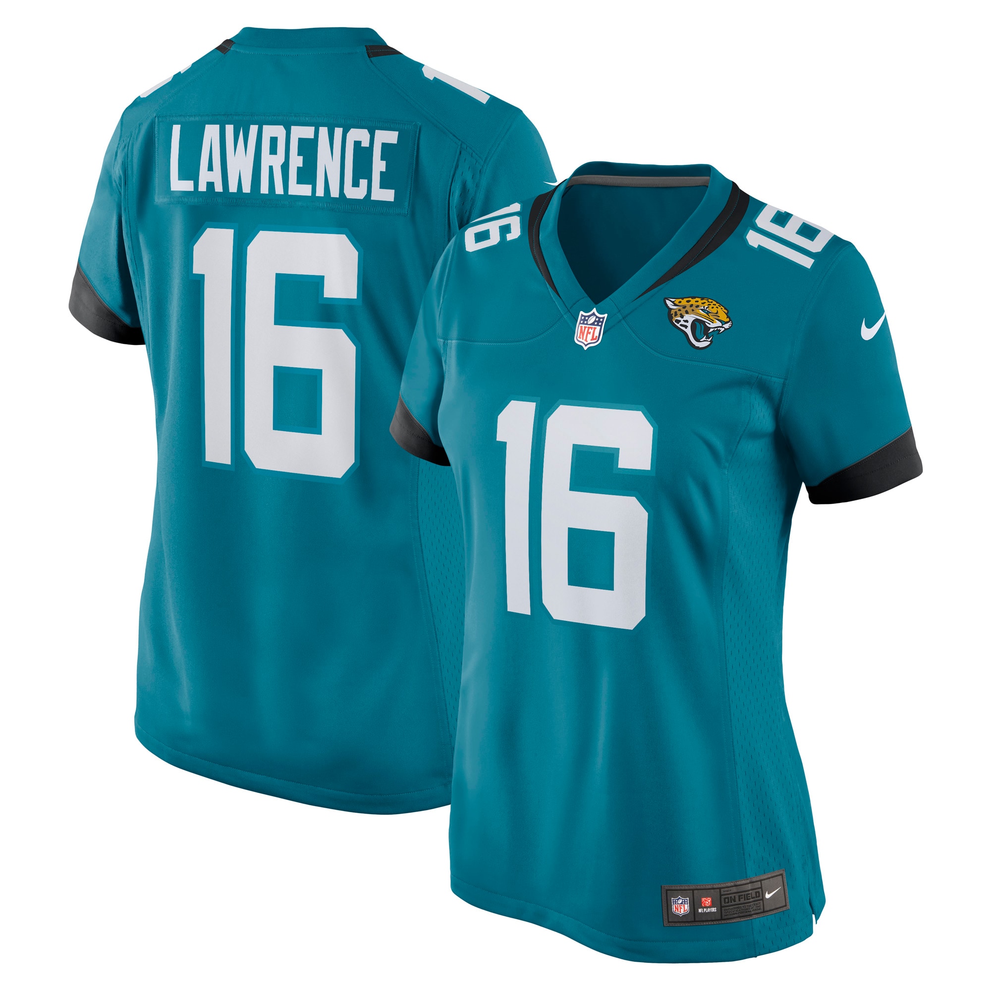 Jacksonville Jaguars Trevor Lawrence Teal Game NFL Jersey Women's