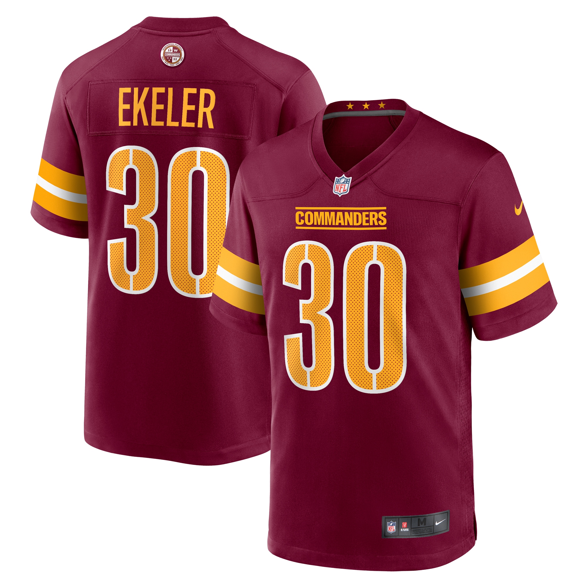 Washington Commanders Austin Ekeler Burgundy Game Player NFL Jersey Men's