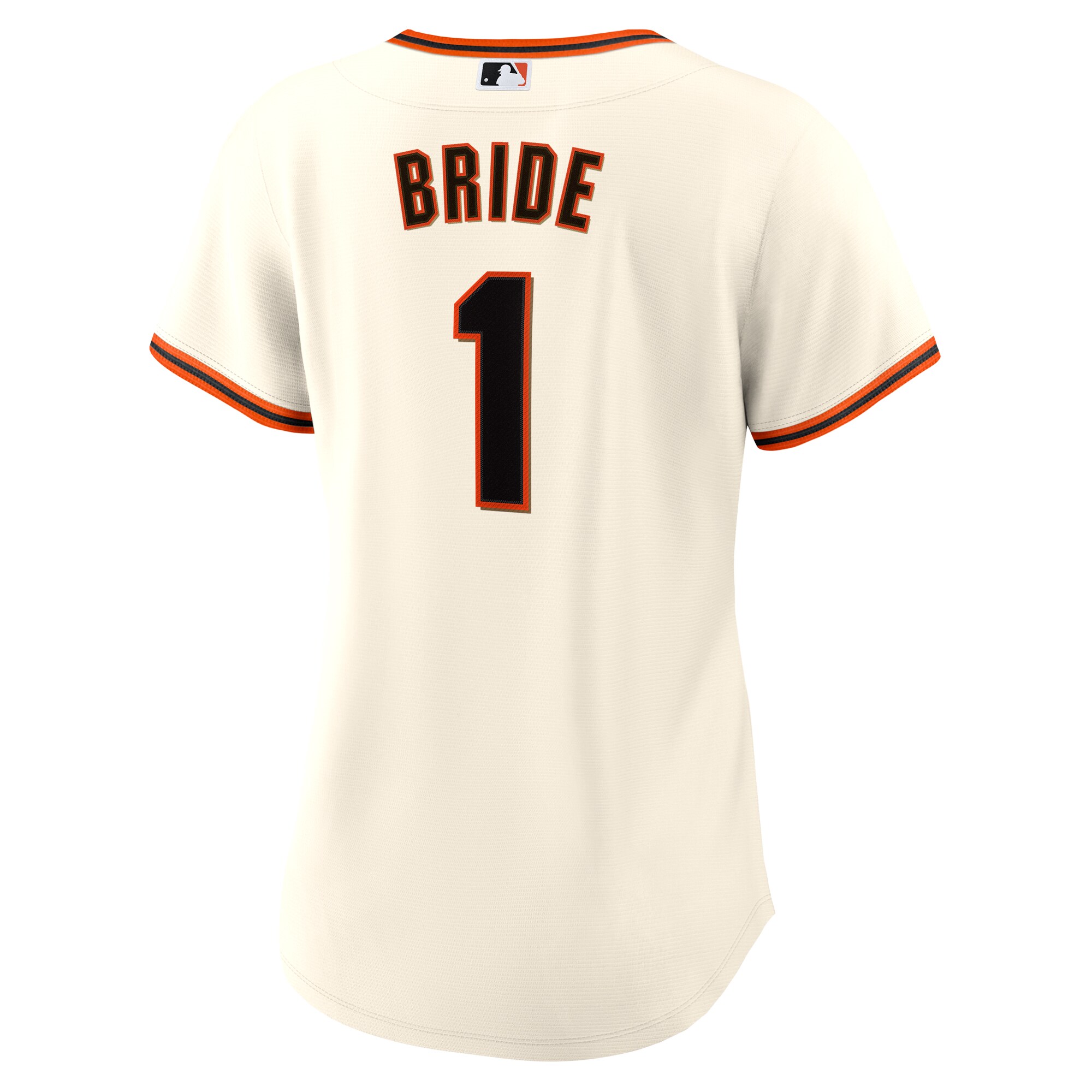 San Francisco Giants White #1 Bride Home MLB Jersey Women's