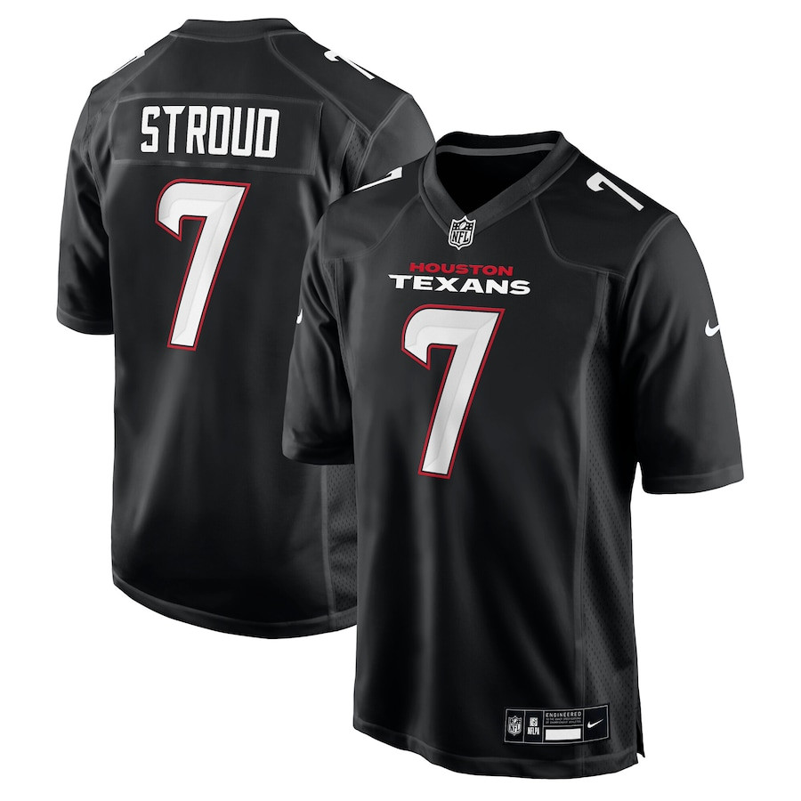 C.J. Stroud 7 Houston Texans Fashion Carbon Black NFL Jersey Men's