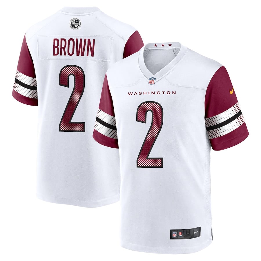 Dyami Brown 2 Washington Commanders Game White NFL Jersey Men's